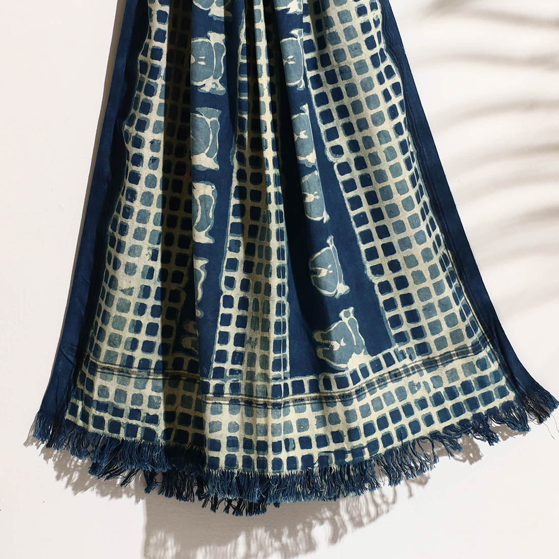 BINDAAS UNLIMITED Blue - Bindaas Block Printed Handloom Cotton Towel - view 2