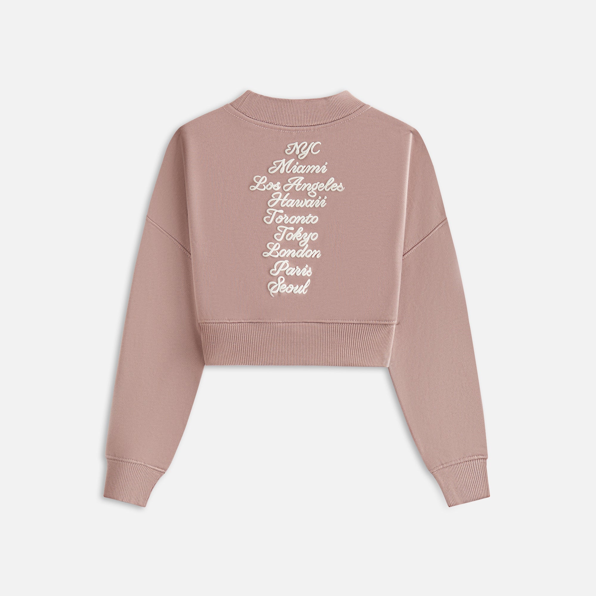 Kith Kids Cropped Crewneck - Dusty Mauve - view 2