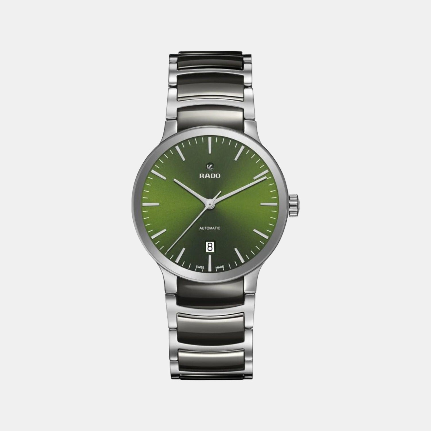 Rado Centrix Men Automatic Green Dial Analog Stainless Steel Watch R30010312