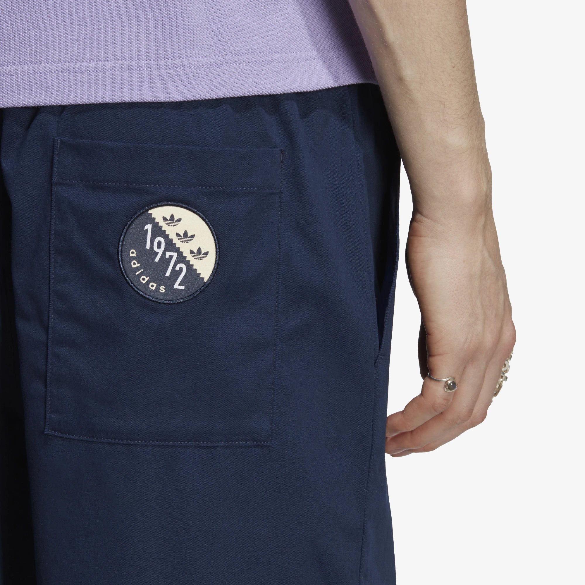 Adidas Originals | BLOKEPOP LOOSE CHINO PANTS { NIGHT INDIGO - view 3