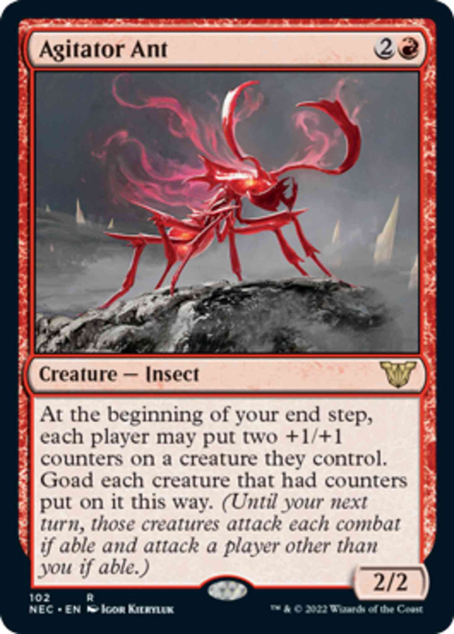Agitator ant 102 – Magic Agitator Ant [102] [Kamigawa: Neon Dynasty: Commander] [Non-Foil]