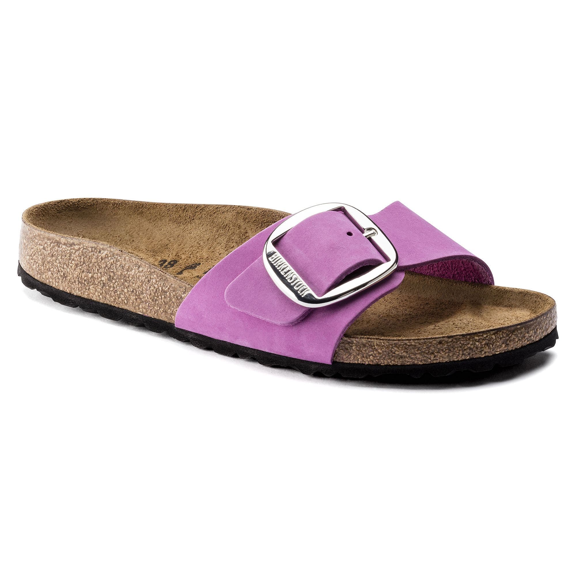 Birkenstock Madrid Big Buckle Nubuck Leather – Purple Purple/Orchid - view 8