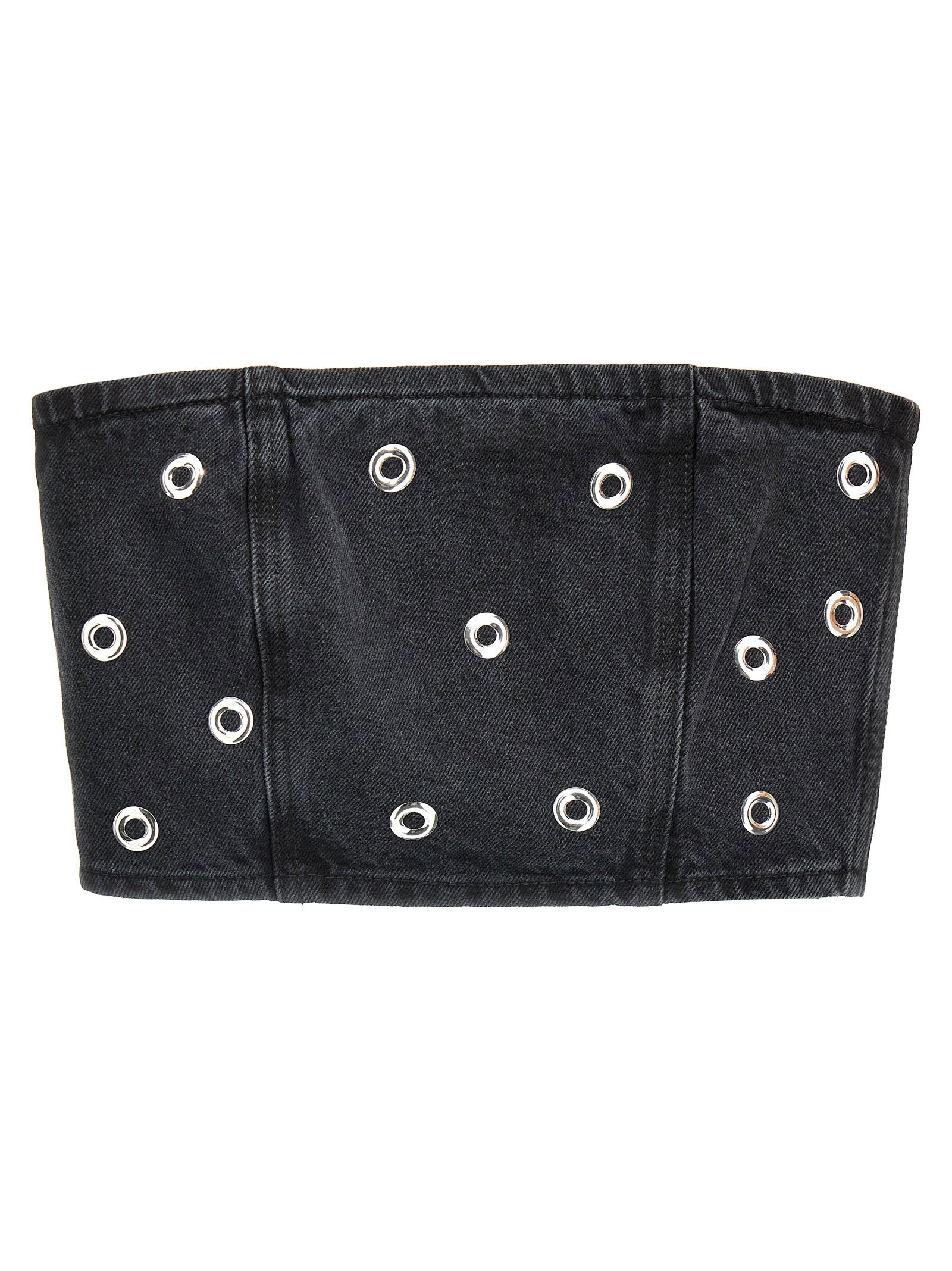 Rotate Birger Christensen Studded Denim Top – 100% organic cotton