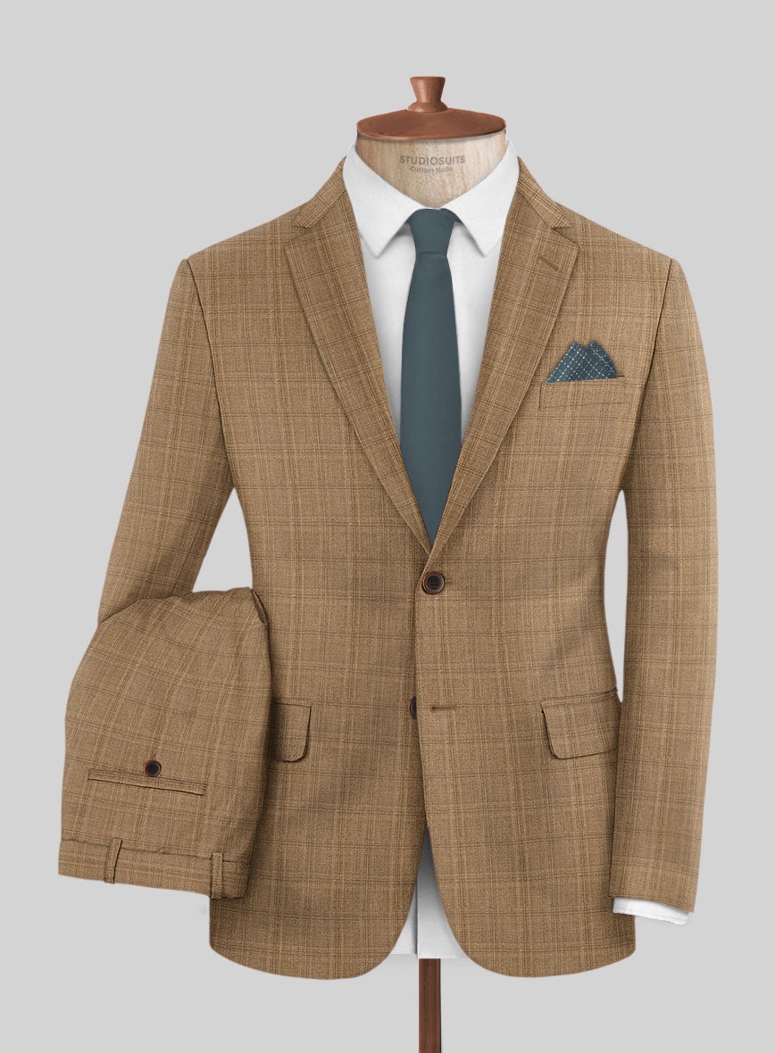 StudioSuits Napolean Gisde Glen Brown Wool Suit - view 2