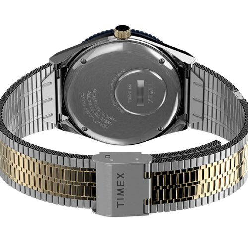 Timex Q Reissue Men Blue Dial Stainless Steel Bracelet Watch 38mm TW2V18400U9 - view 2
