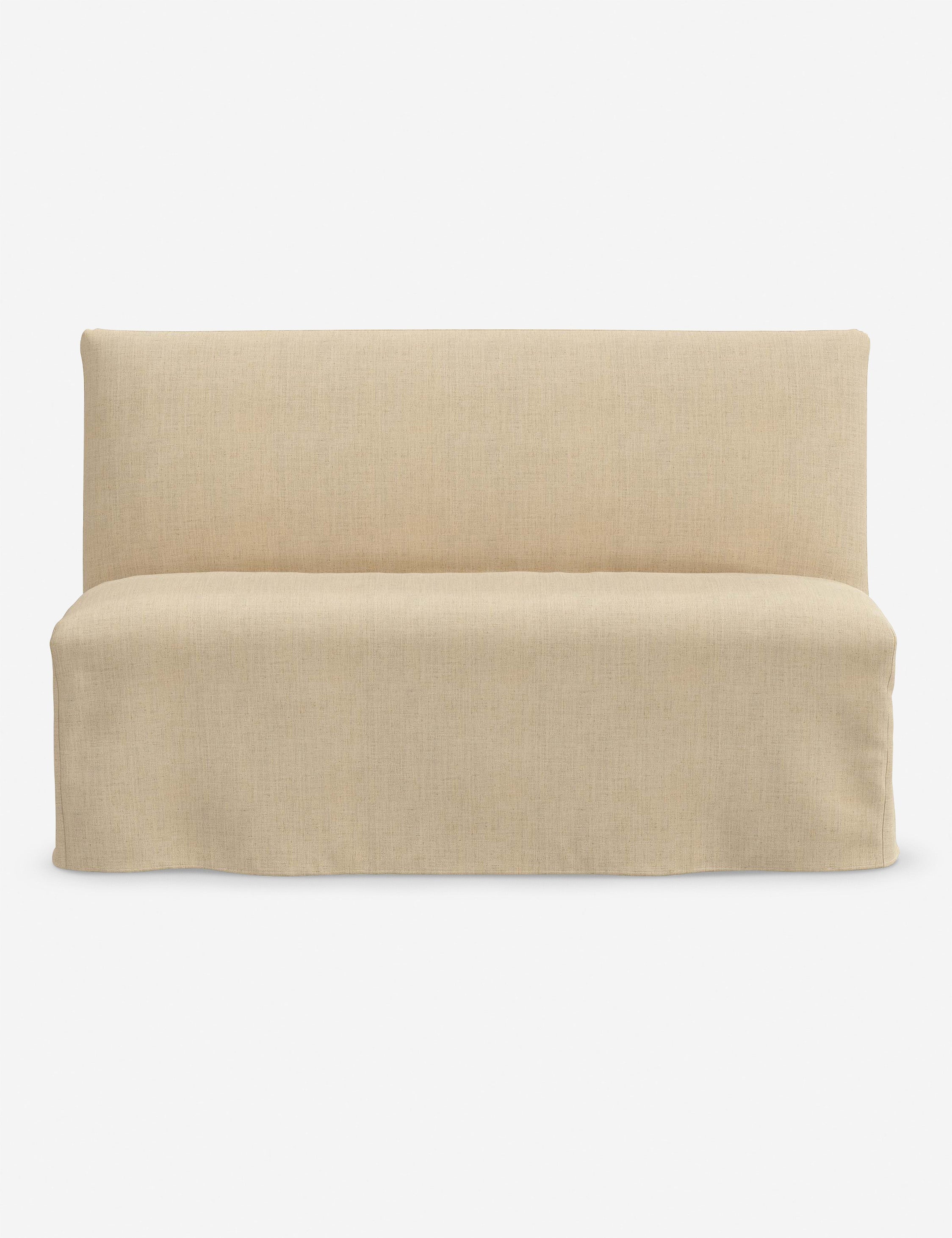 Lulu and Georgia Haddan Slipcover Dining Bench - view 2