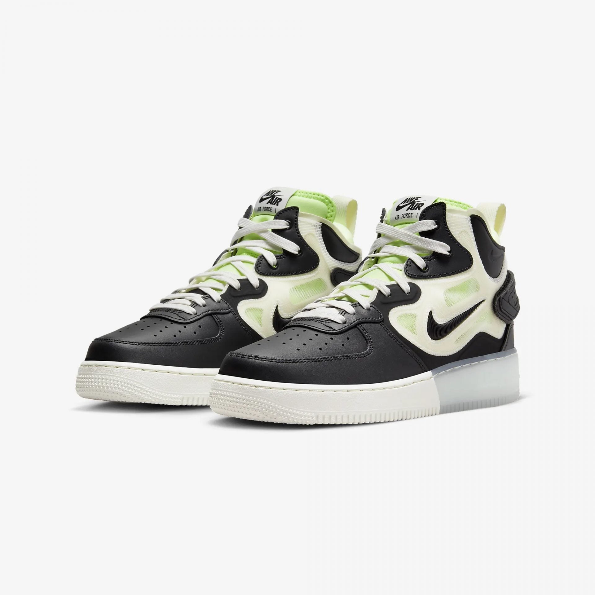 Nike | AIR FORCE 1 MID REACT { BLACK