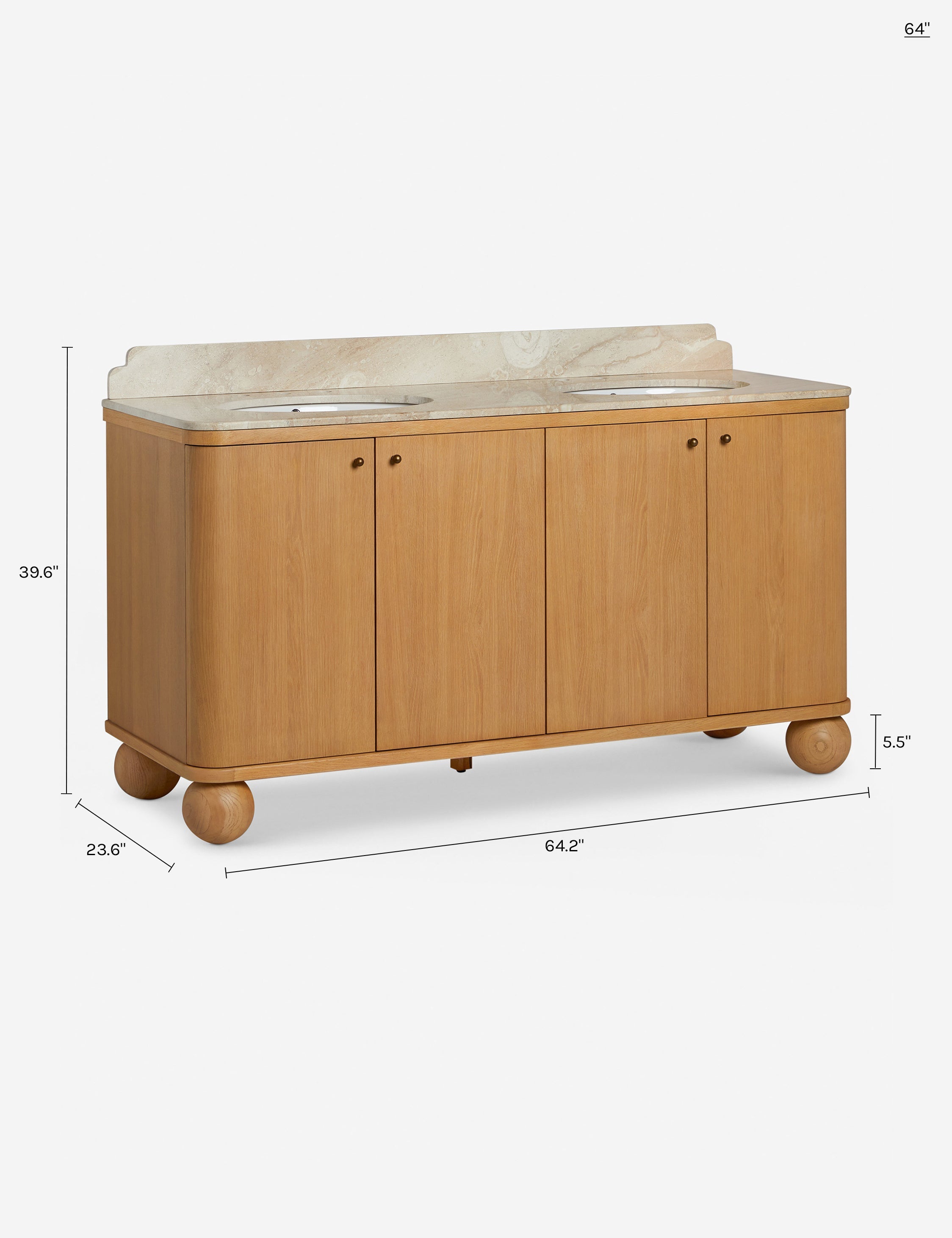 Lulu and Georgia Hartnoll Bath Vanity – Natural - view 34