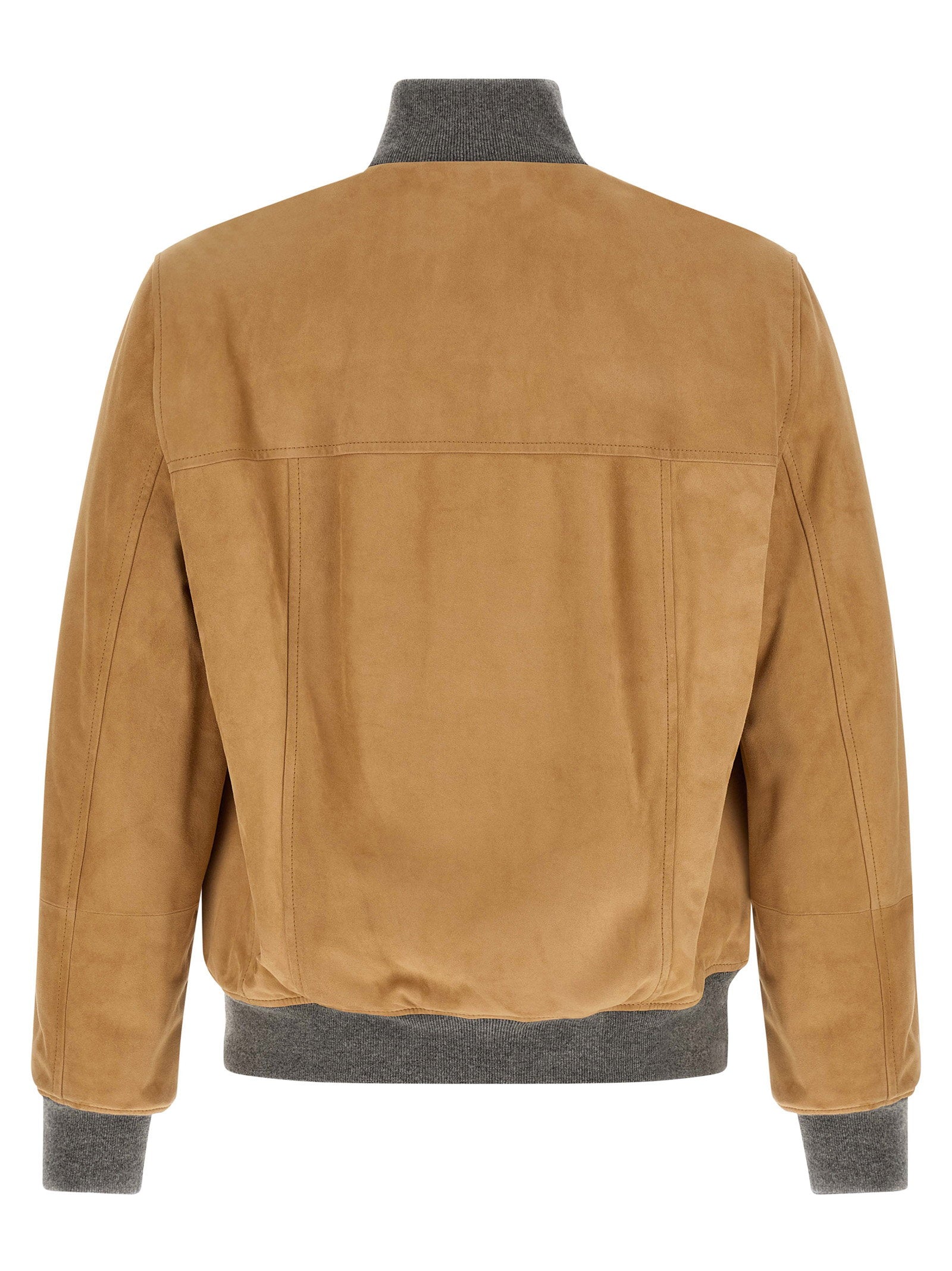 Brunello Cucinelli Padded Suede Bomber Jacket - view 2