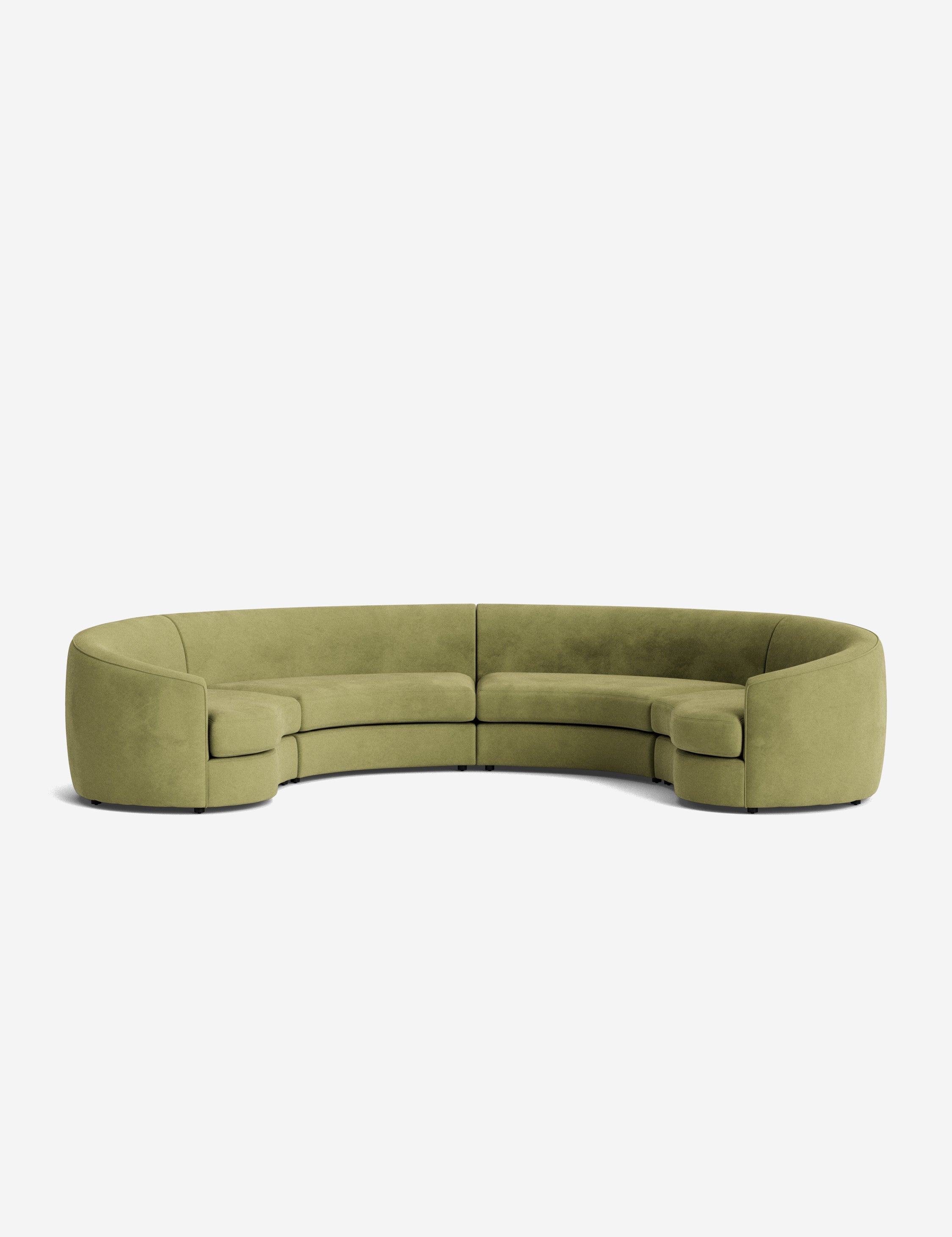 Lulu and Georgia Imada Modular Curved Sectional Sofa - view 51