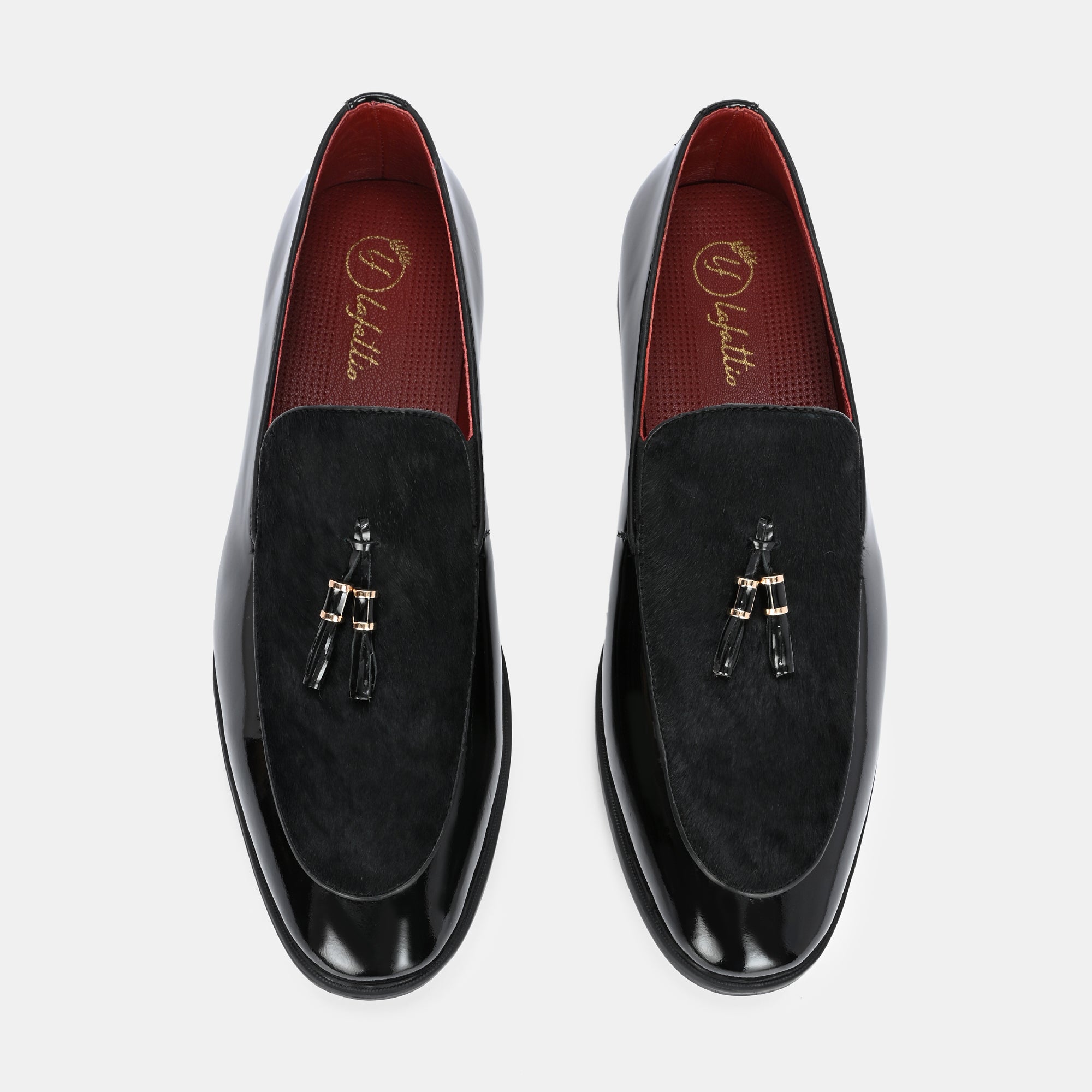 Stallion Tassel Loafers by Lafattio – Black - view 5