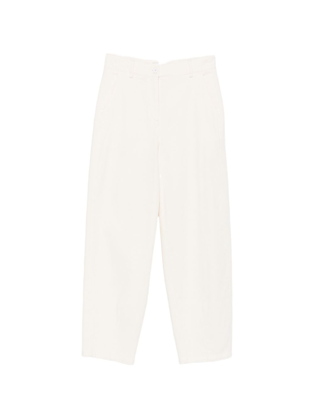 VIA MASINI 80 Trousers WHITE – Cotton 98%, Elastane 2%