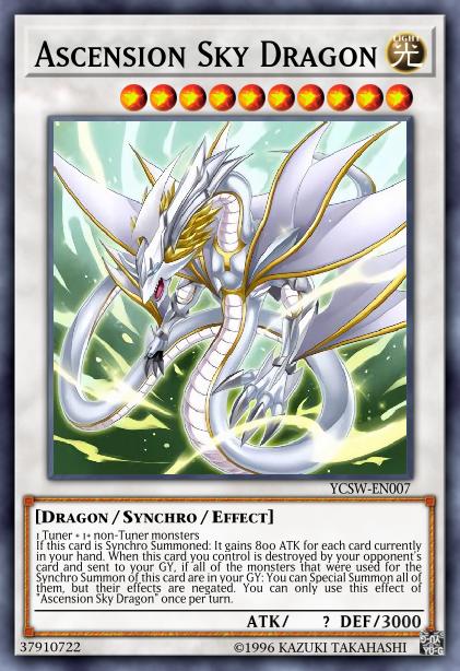Yu-Gi-Oh! Ascension Sky Dragon - YCSW-EN007 - Super Rare - Limited