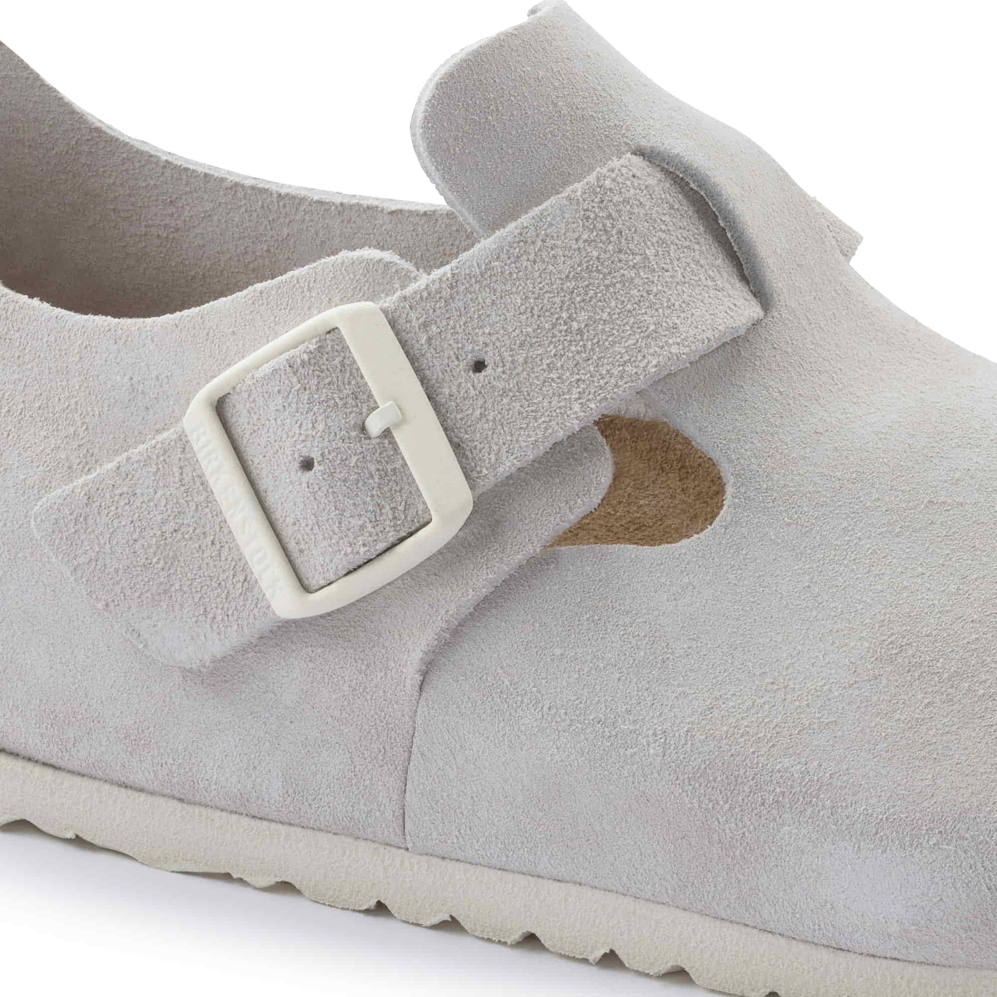 Birkenstock London Suede Leather – White White/Antique White - view 5