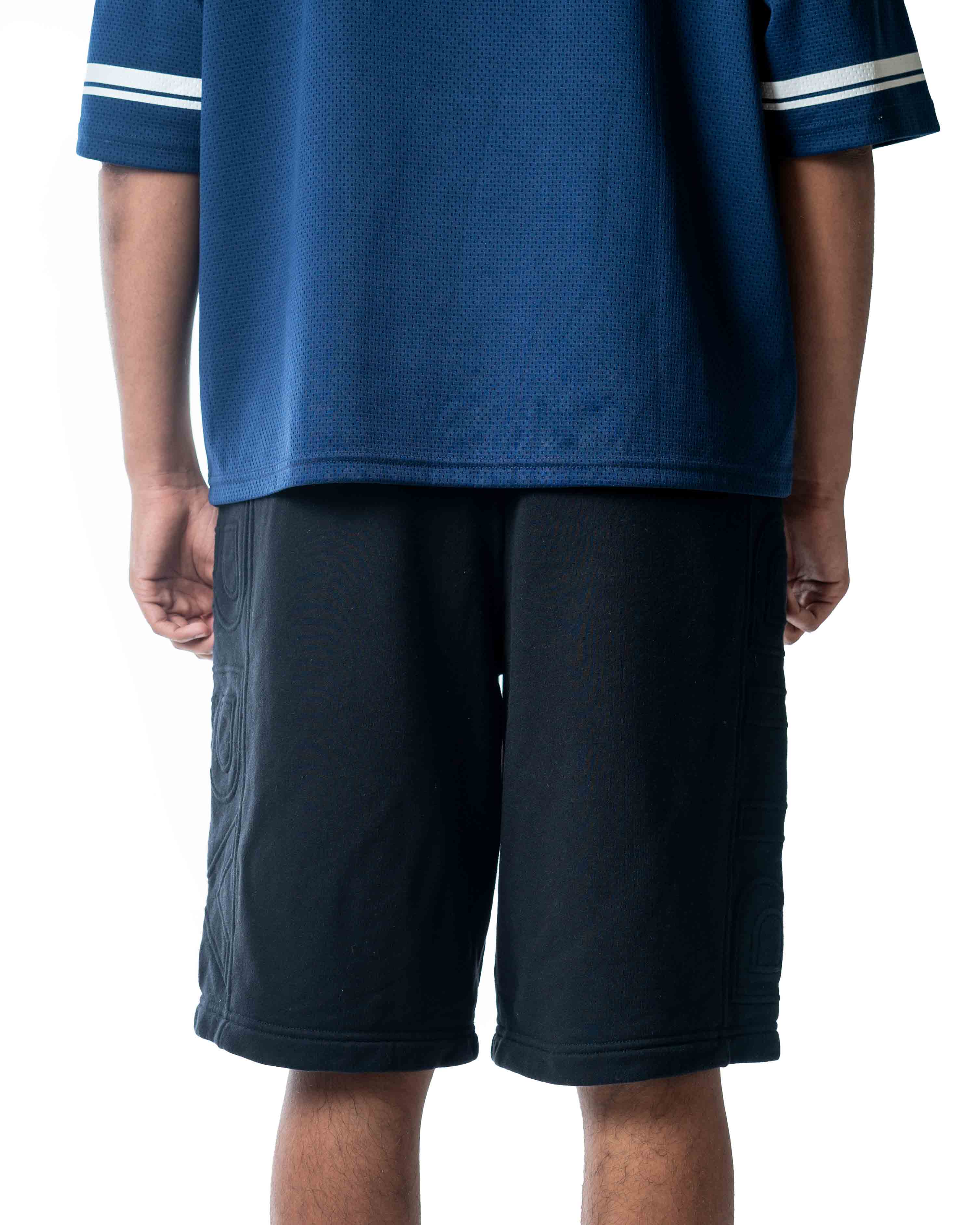Burberry Black Embossed Logo Shorts - view 3