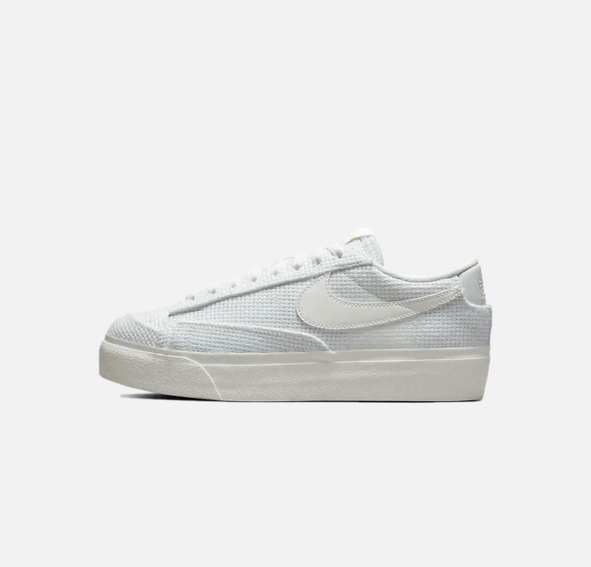 Nike | BLAZER LOW PLATFORM { SUMMIT WHITE / FOSSIL - view 4