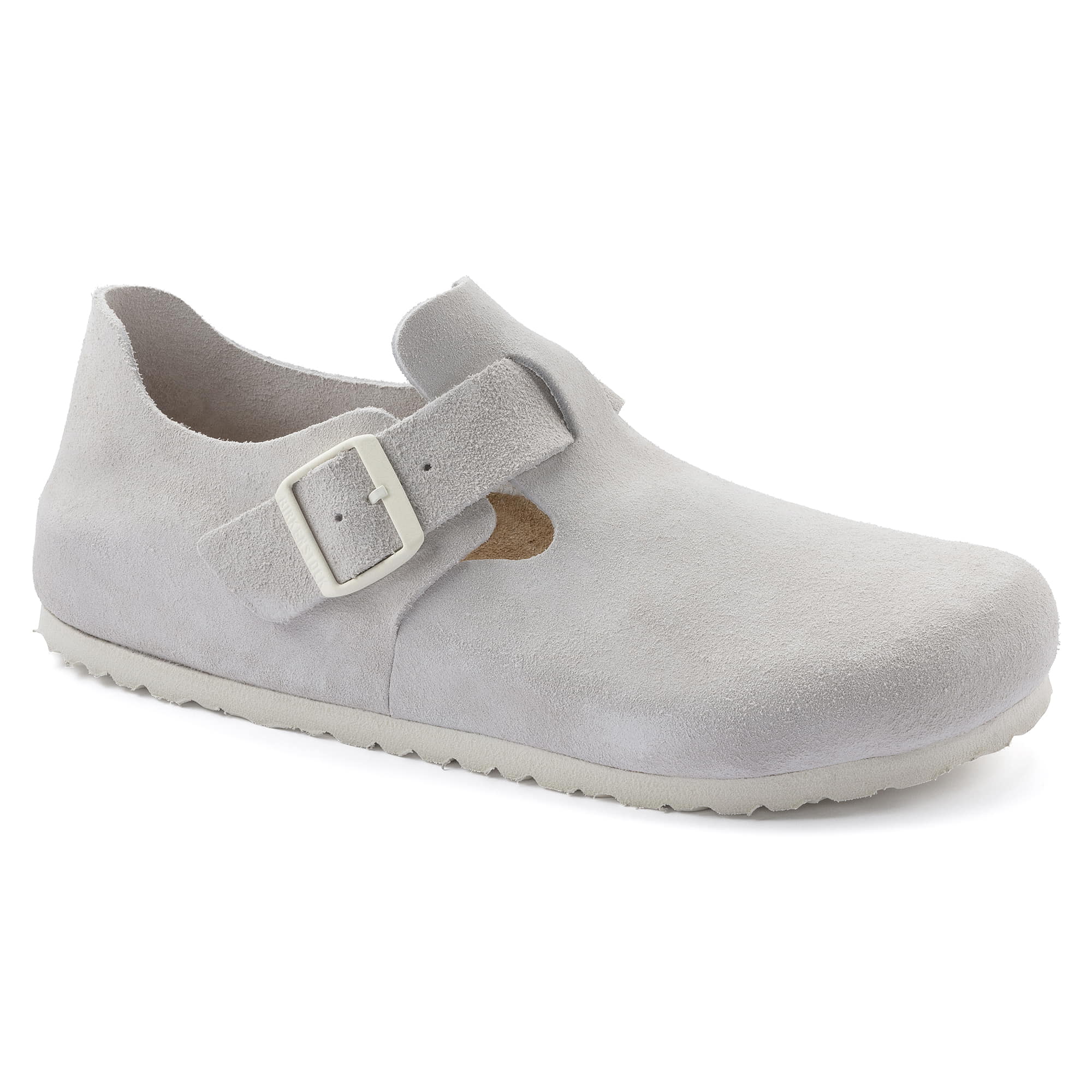 Birkenstock London Suede Leather – White White/Antique White - view 7