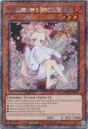 Ash blossom joyous – Yu-Gi-Oh! Ash Blossom & Joyous Spring - Alternate Art - RA04-EN025 - Platinum Secret Rare - 1st Edition