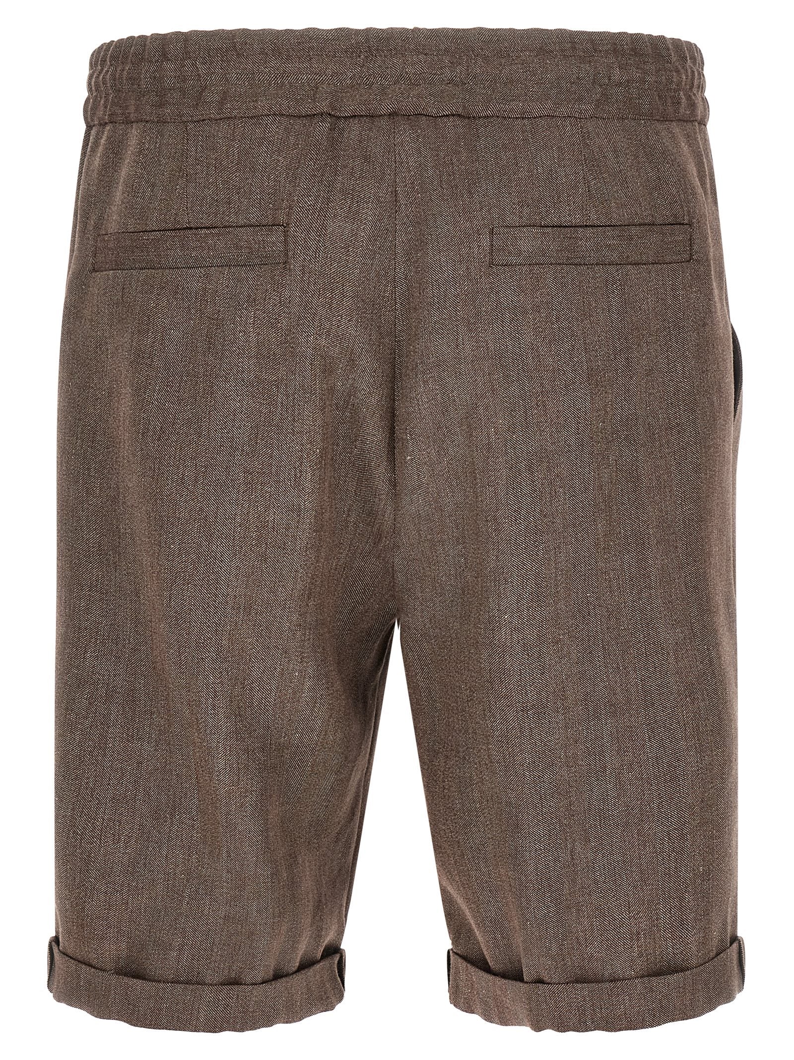 Brunello Cucinelli Linen And Wool Bermuda Shorts - view 2