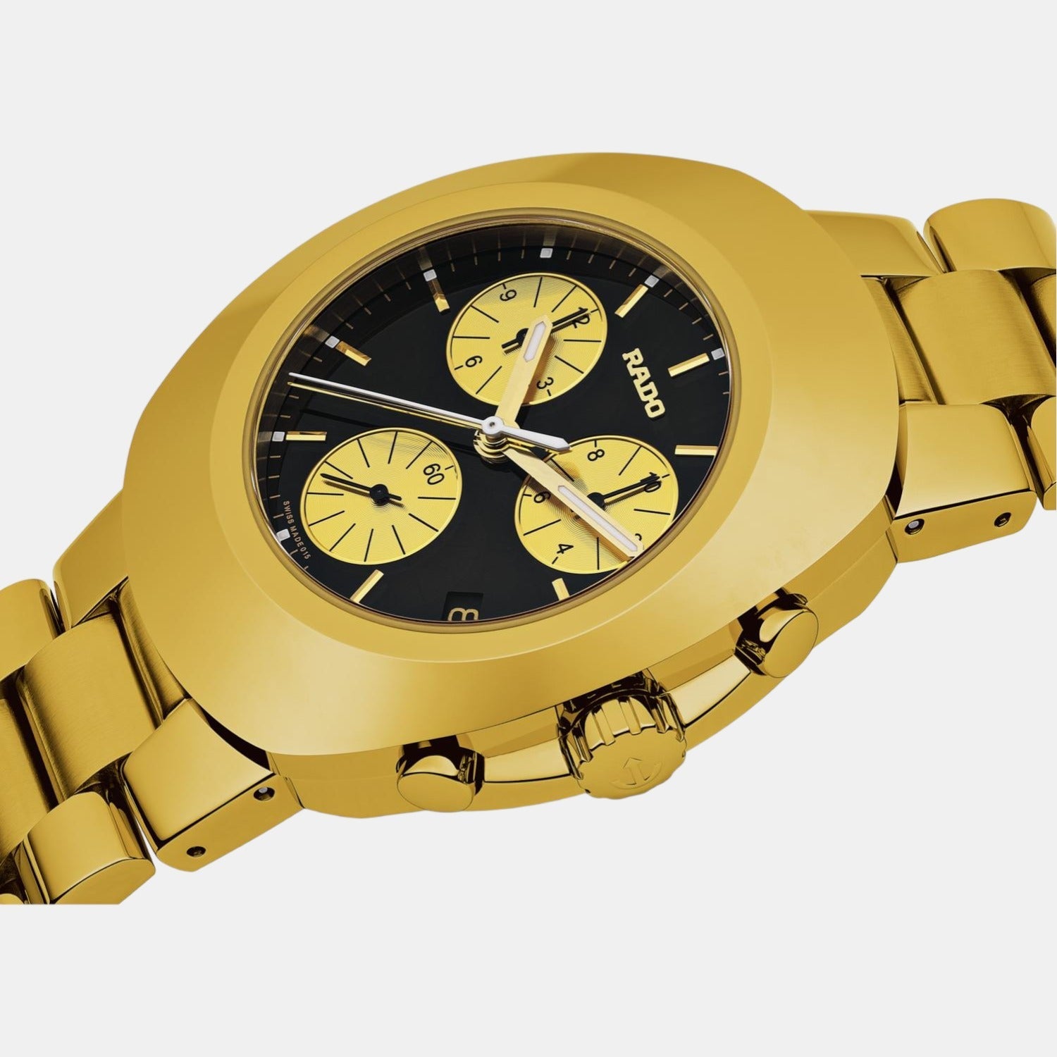 Rado Diastar Men Quartz Black Dial Chronograph Stainless Steel Watch R12949153 - view 3