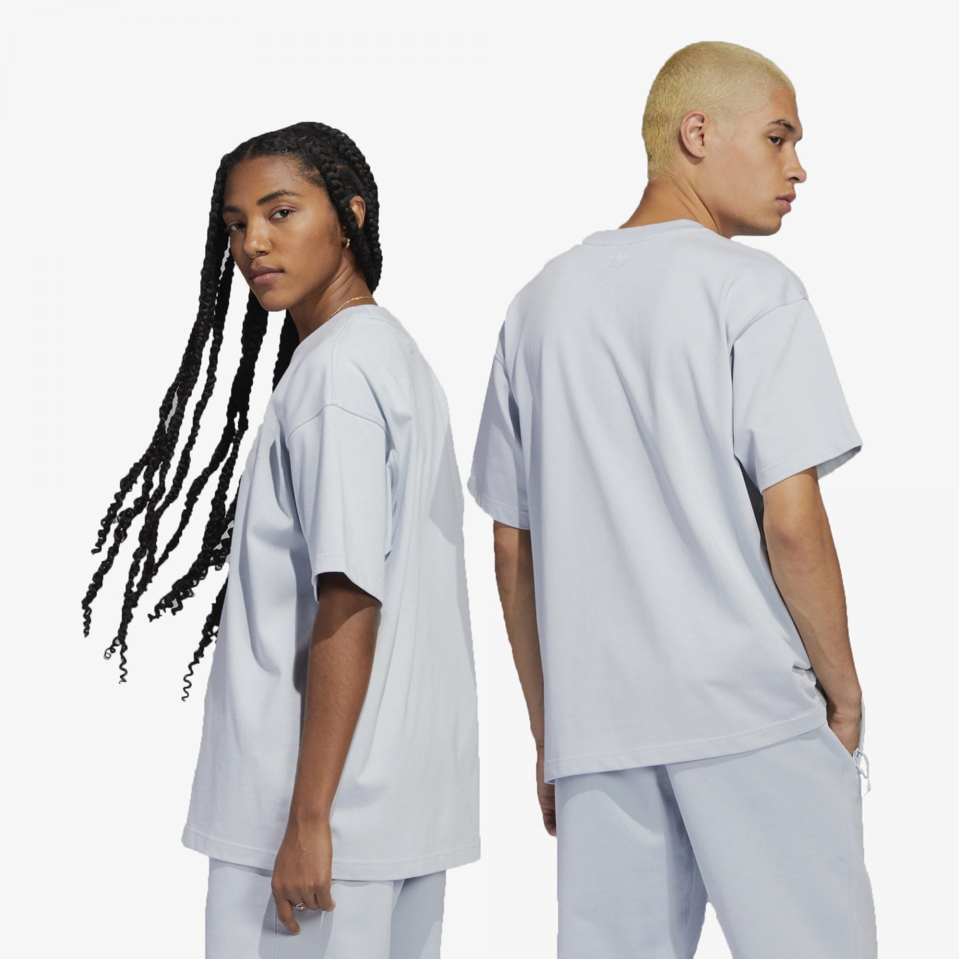 Adidas Originals | PHARRELL WILLIAMS BASICS TEE { HALO BLUE - view 2