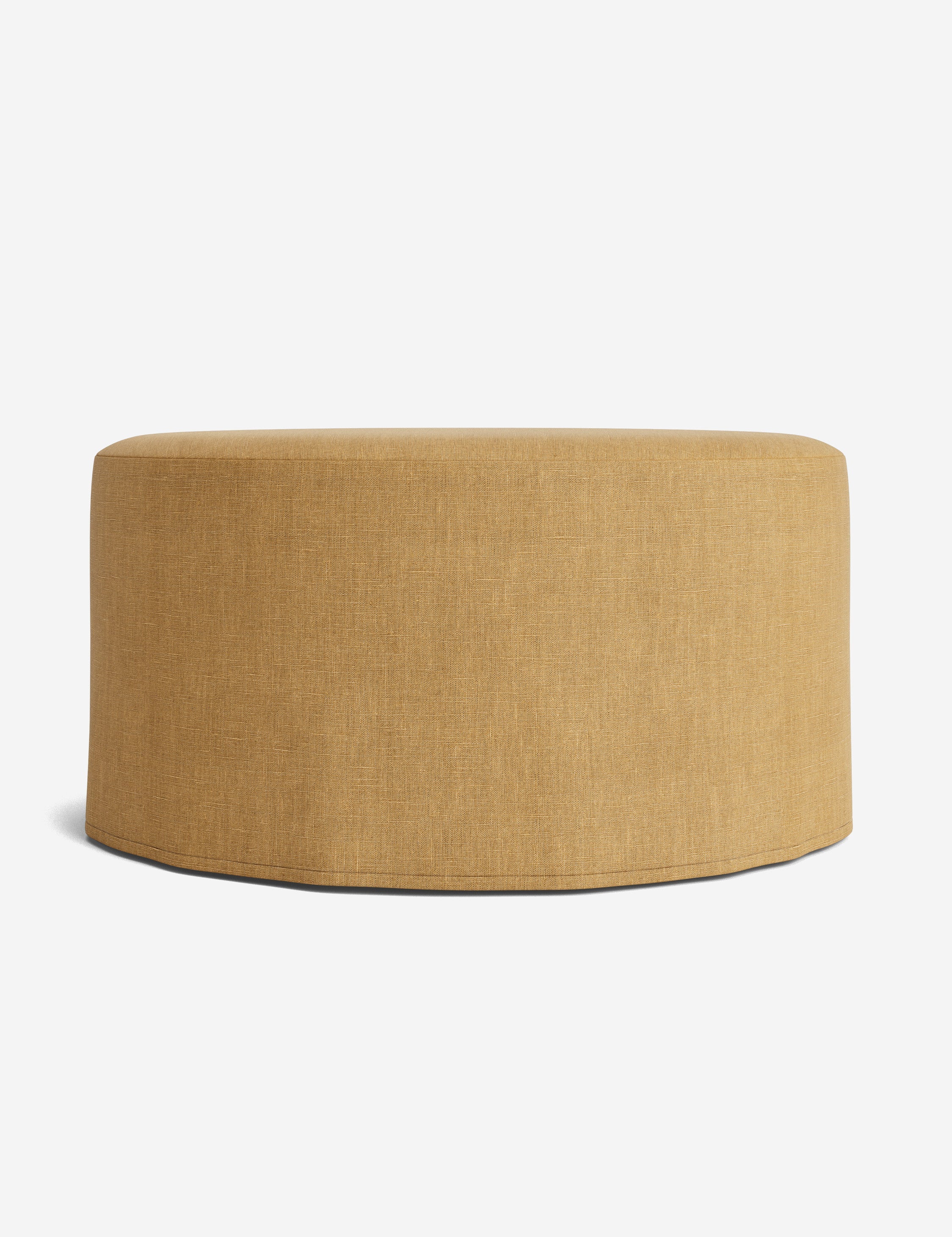 Lulu and Georgia Portola Slipcover Round Ottoman - view 41