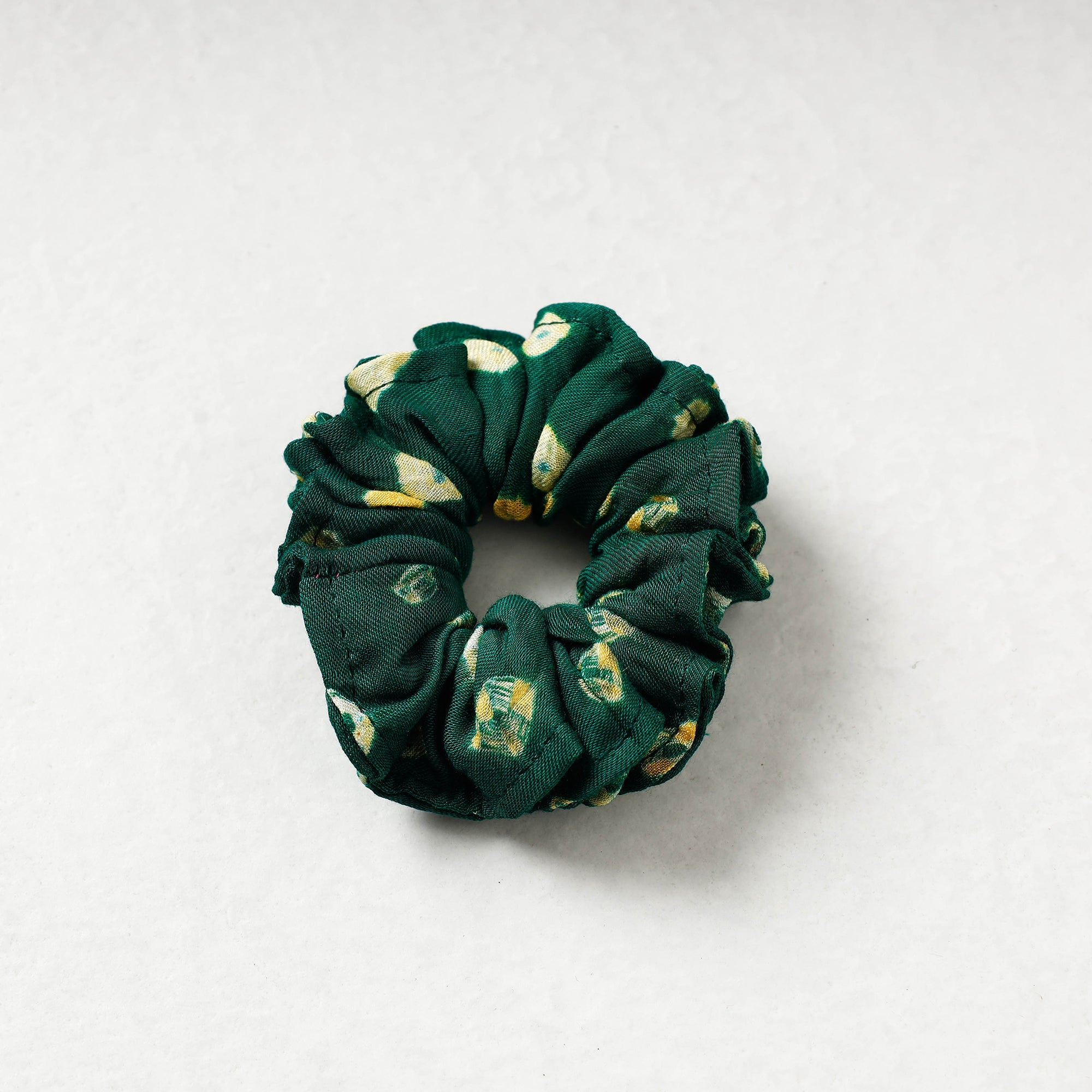 ITOKRI CRAFTS INITIATIVE Bandhani Tie-Dye Cotton Elastic Rubber Band/Scrunchie