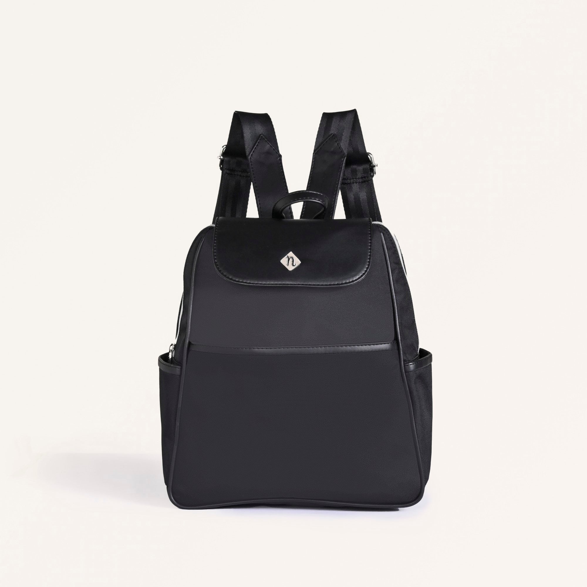 Nestasia Kaizen Sleek Black Backpack