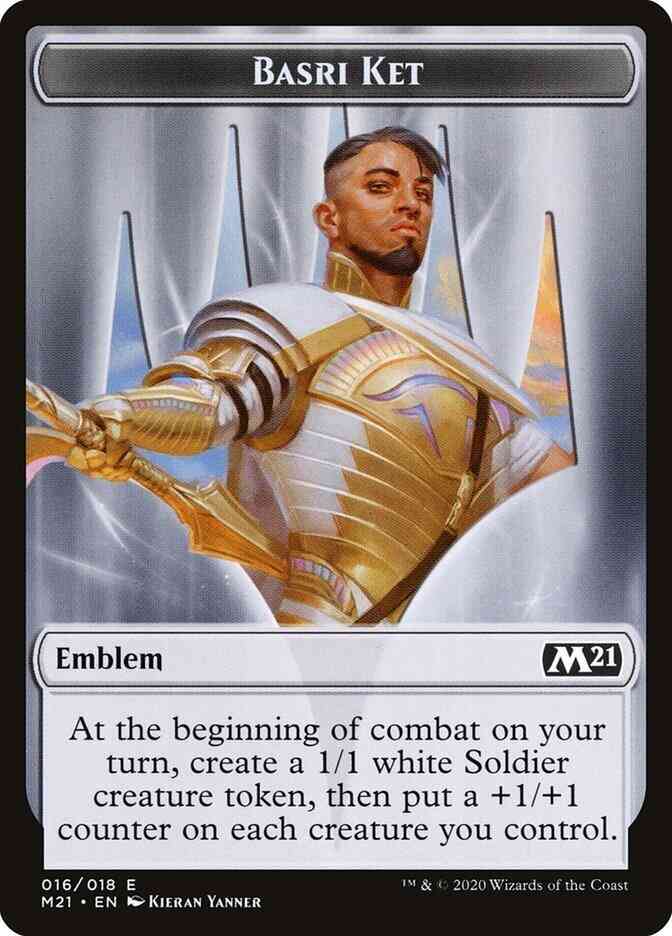 Magic Basri Ket Emblem [16] [Core Set 2021 Tokens] [Non-Foil]
