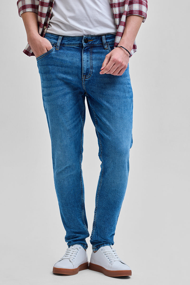 SNITCH Blue Skinny Fit Jeans