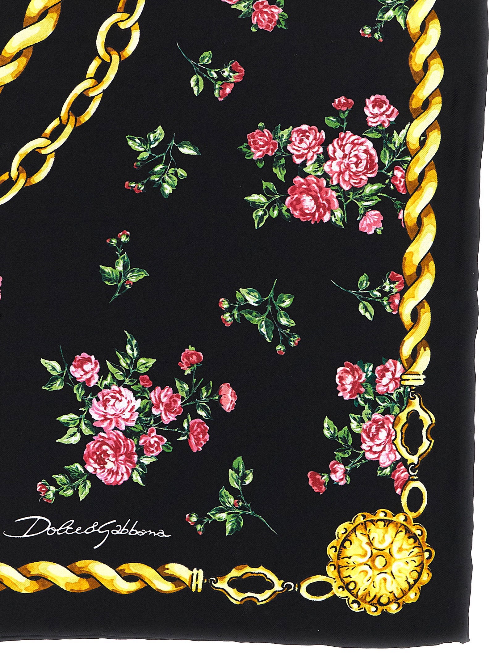 Dolce & Gabbana Mazzolini Di Rose Scarf – 100% silk - view 2