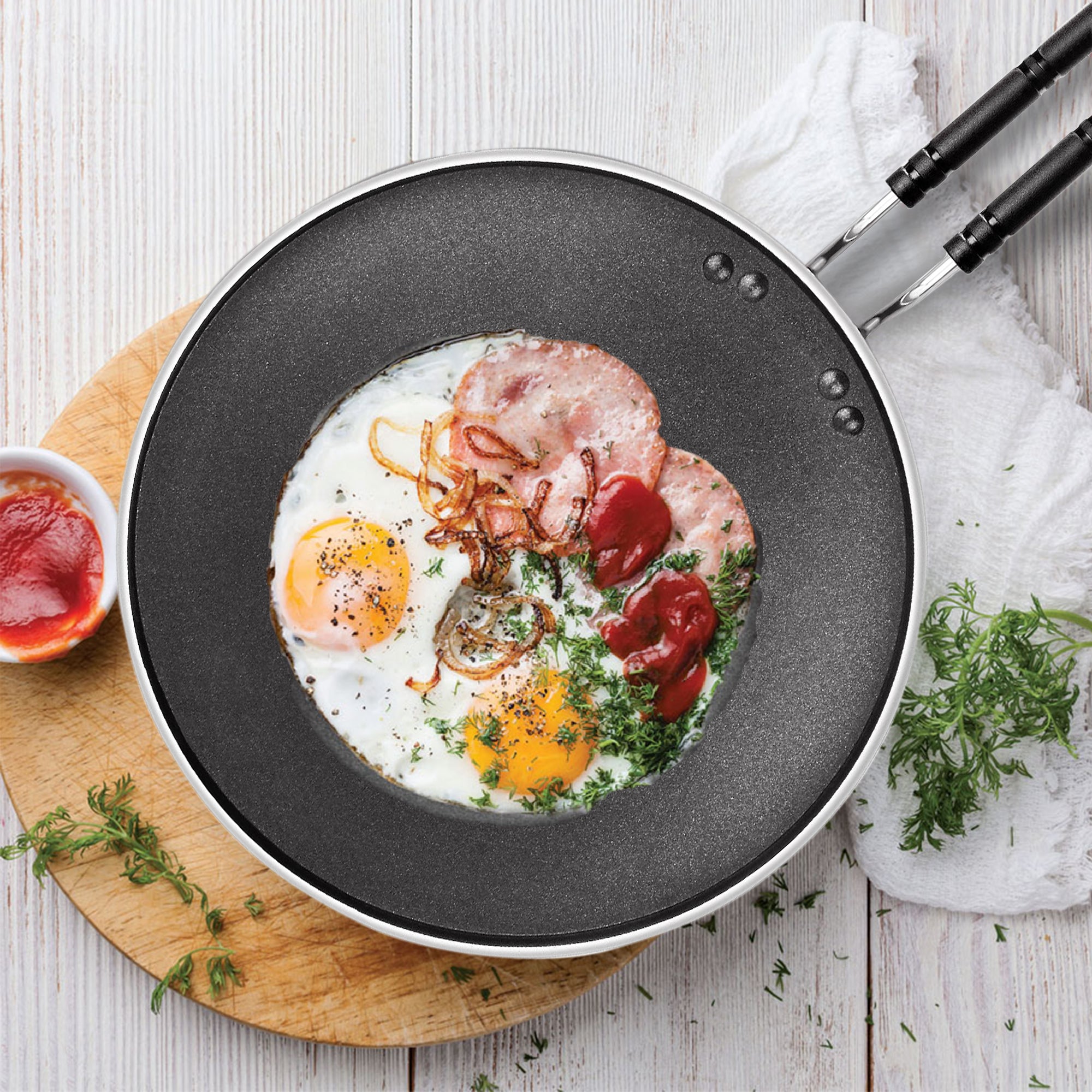 Flat Dosa Tawa Blackpearl (Milton Procook) – Grey
