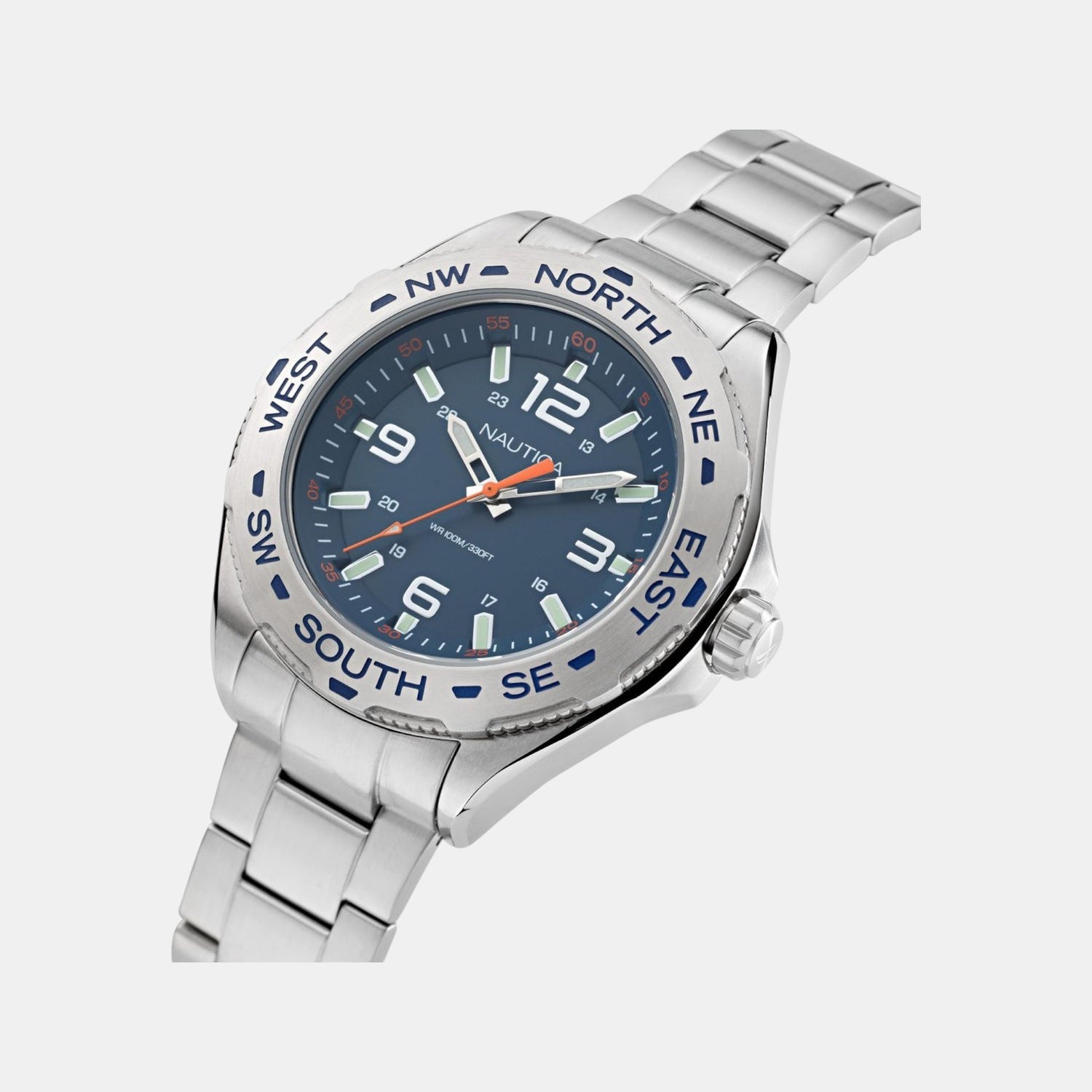 Nautica Clearwater Beach Men Quartz Blue Dial Analog Stainless Steel Watch NAPCWS302 - view 2