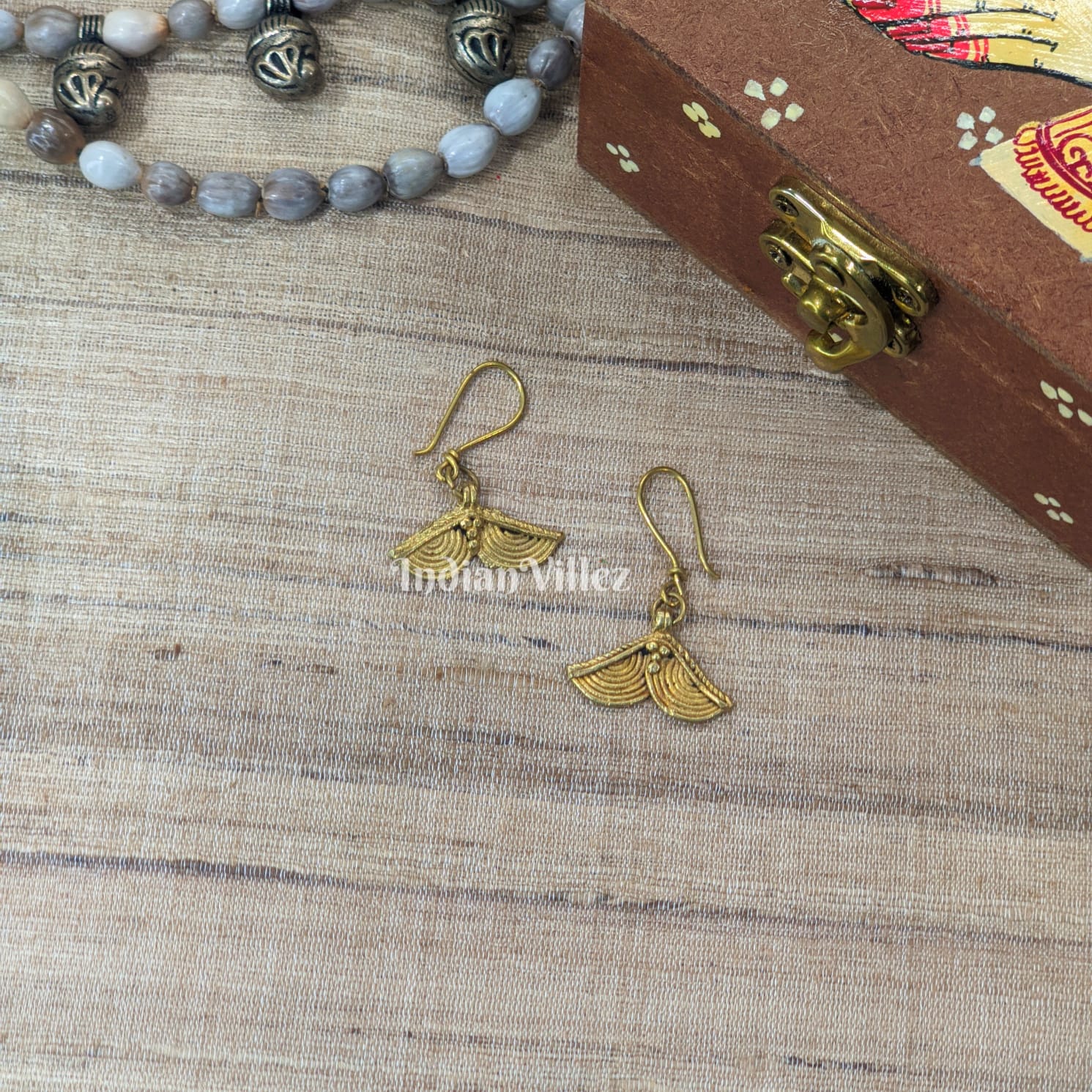 IndianVillèz Handmade Dhokra Tribal Earring