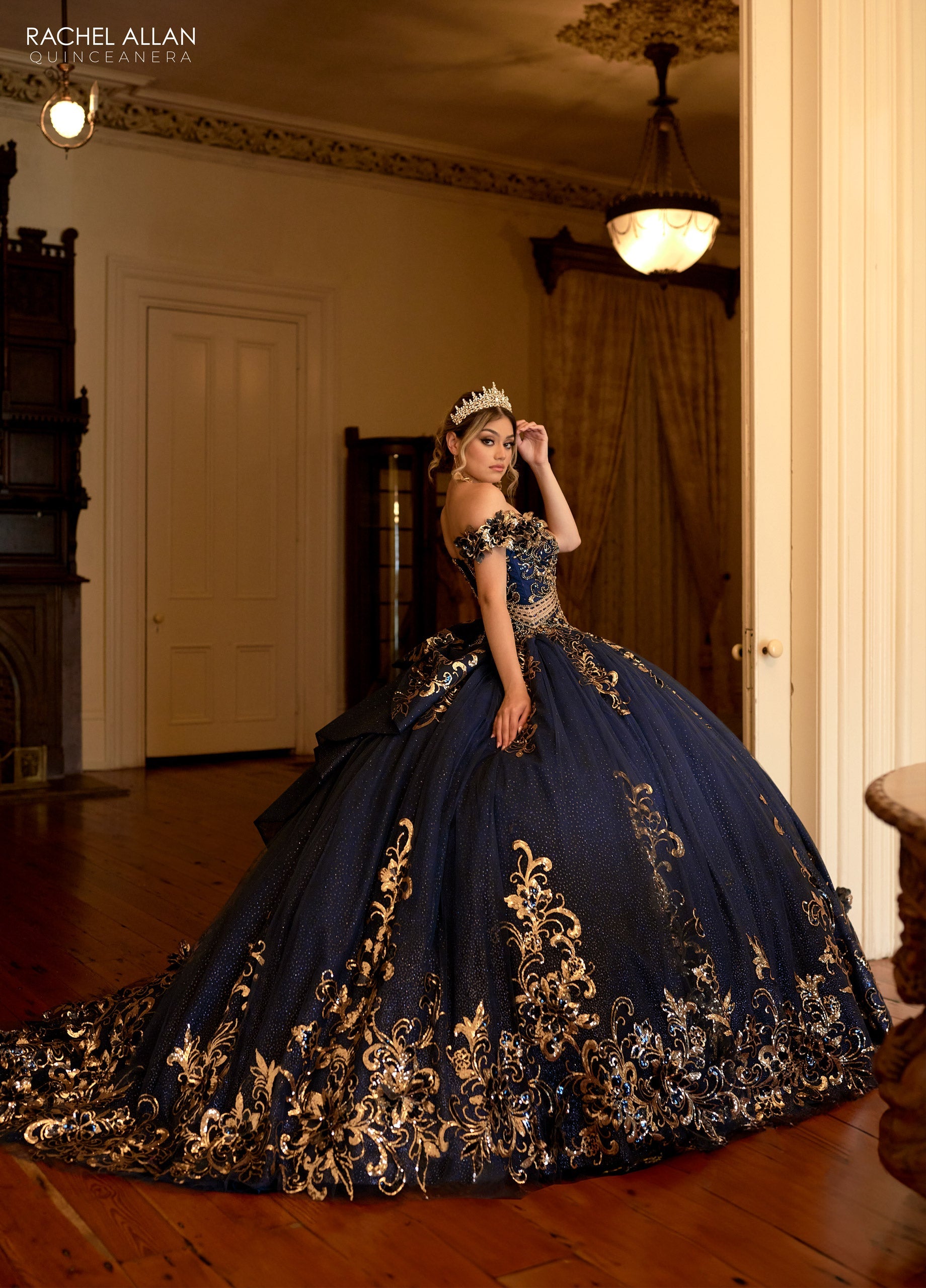 Mary's Bridal Off Shoulder Quinceanera Dress by Rachel Allan RQ3145 - view 5