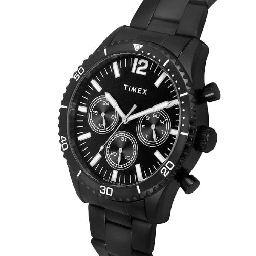 Timex E-Class Premium-Sport Collection Multifunction Men Analog Black Dial Coloured Quartz Watch, Round Dial with 43mm TWEG22204 - view 2