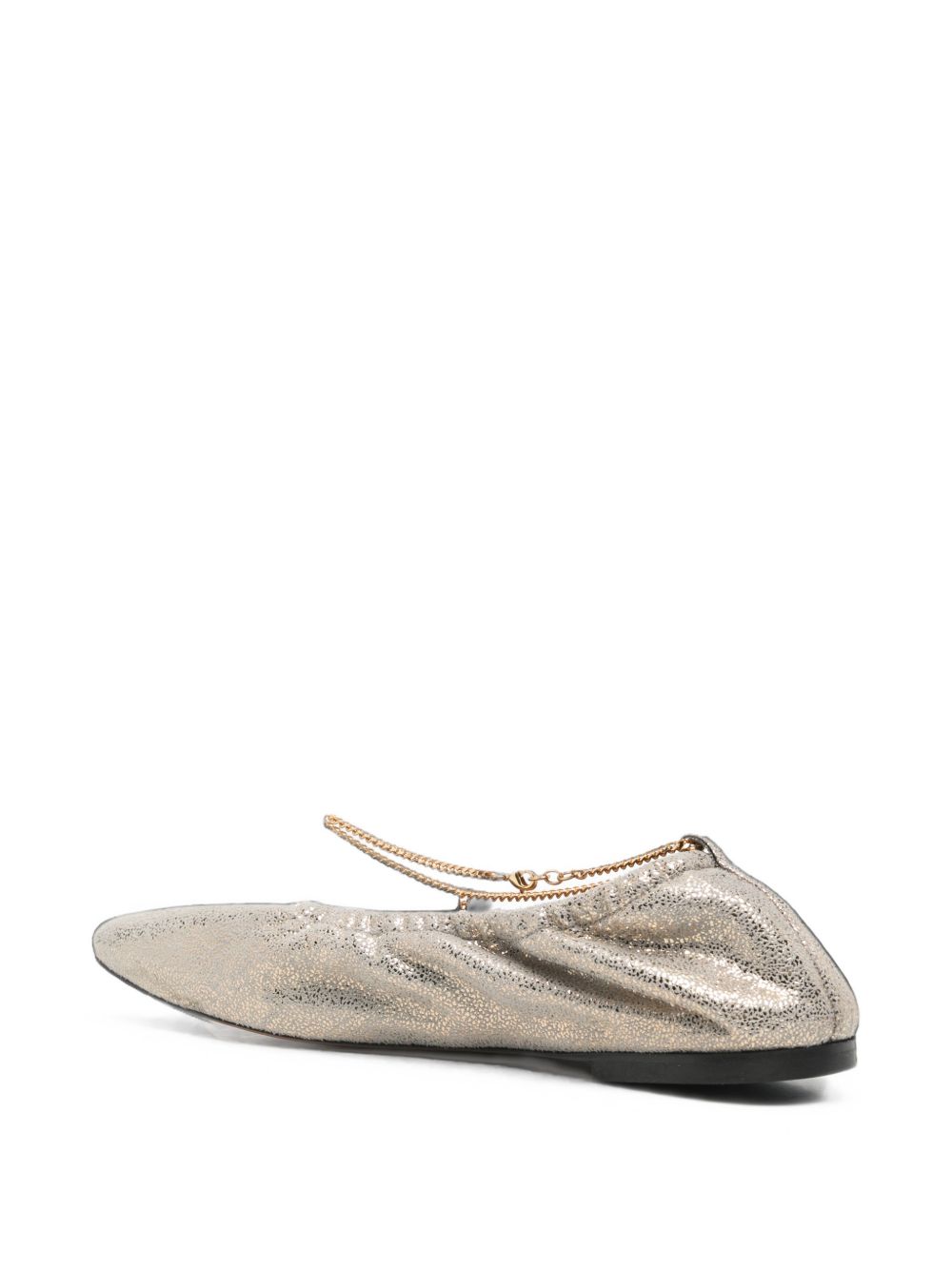 Stella McCartney Flat shoes SILVER - view 4