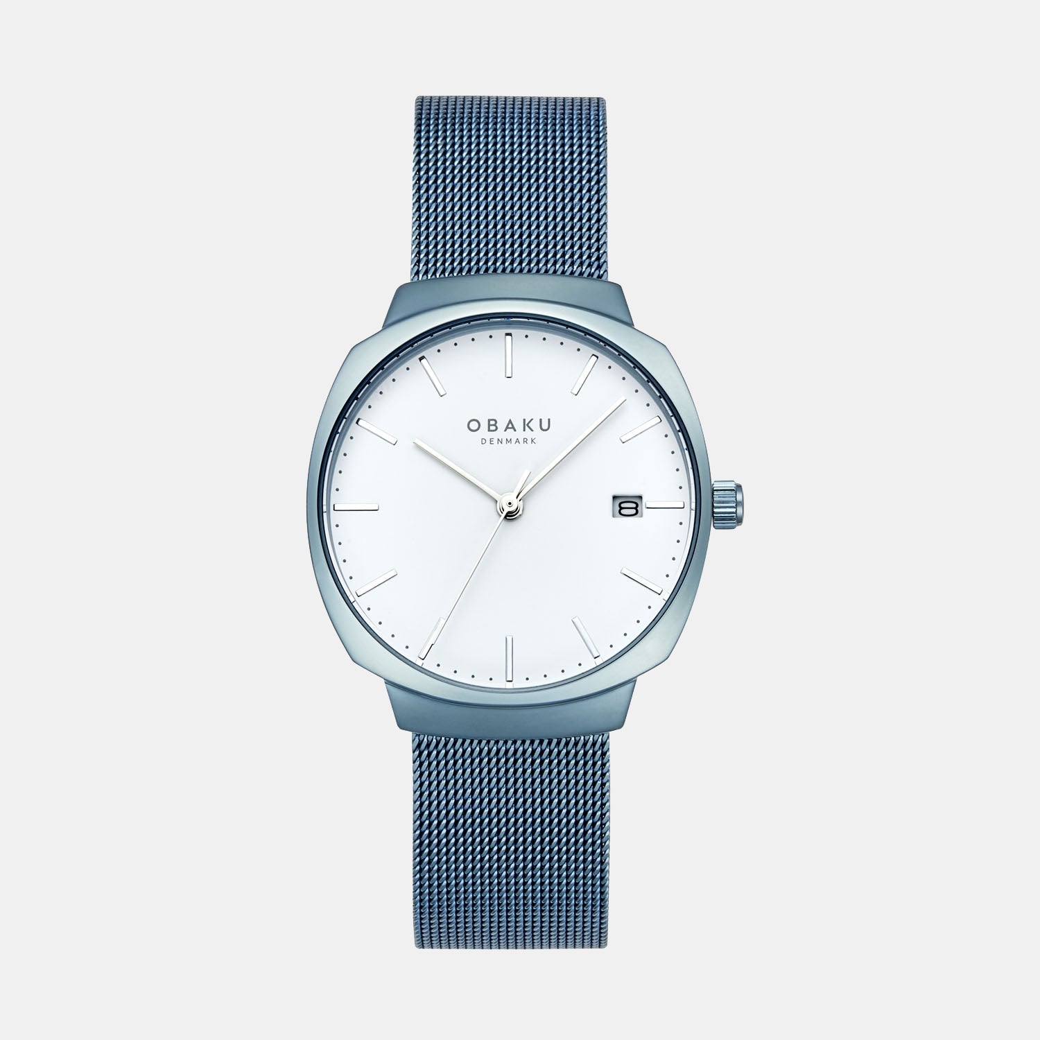 Obaku Felt Lille Women Quartz Silver Dial Analog Stainless Steel Watch V273LDRIMA