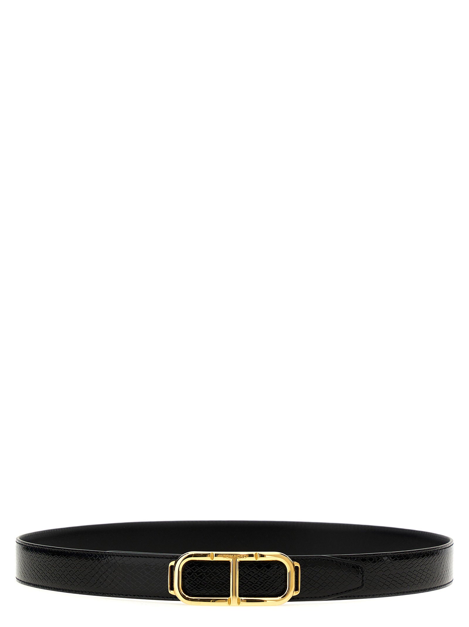Tom Ford Logo Reversible Belt – 100% leather