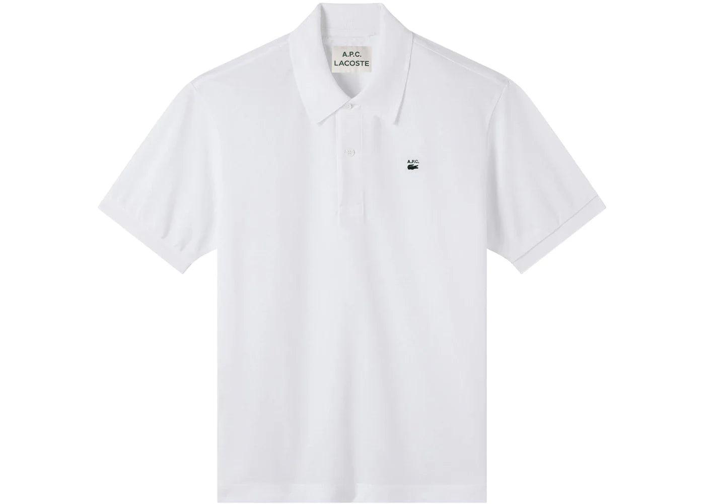 P c x – A.P.C. x Lacoste Polo Shirt White