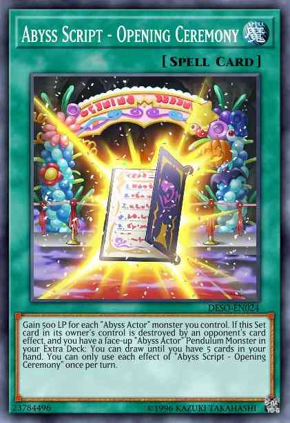 Yu-Gi-Oh! Abyss Script - Opening Ceremony - LED3-EN053 - Common - 1st Edition