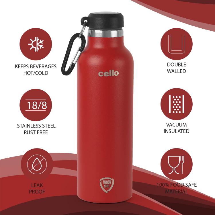 Cello Duro Hector Flask, Vacusteel Water Bottle - view 32