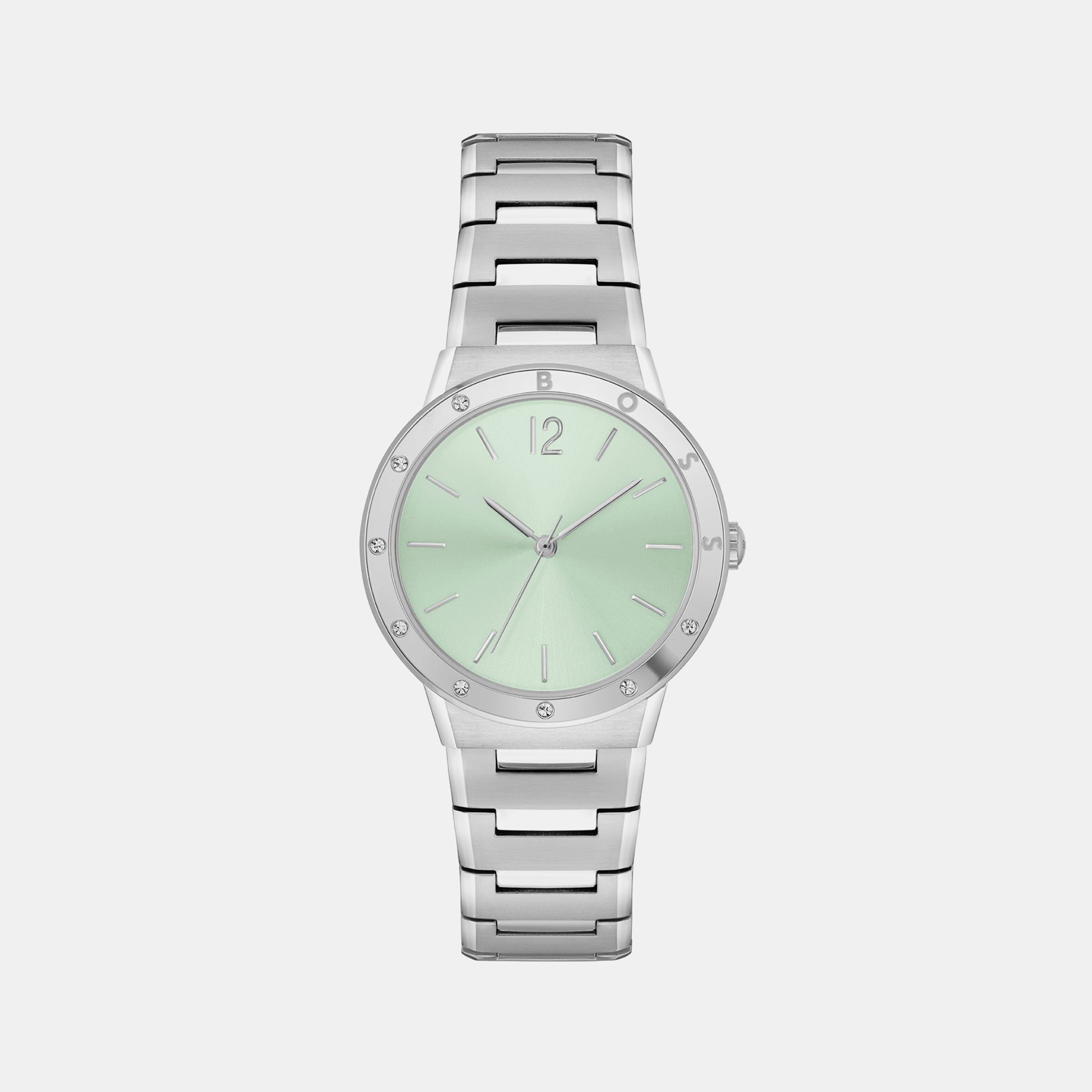 Boss Breath Women Quartz Green Dial Analog Stainless Steel Watch 1502716