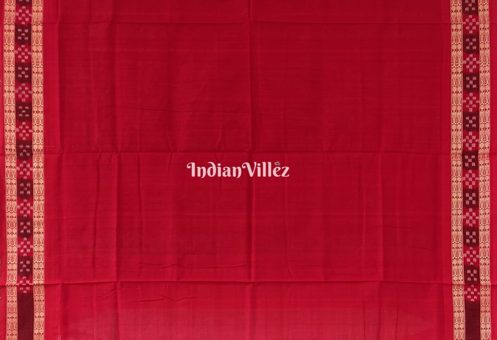 IndianVillèz Pink White Dual Tone Bomkai Sambalpuri Pure Cotton Saree - view 4