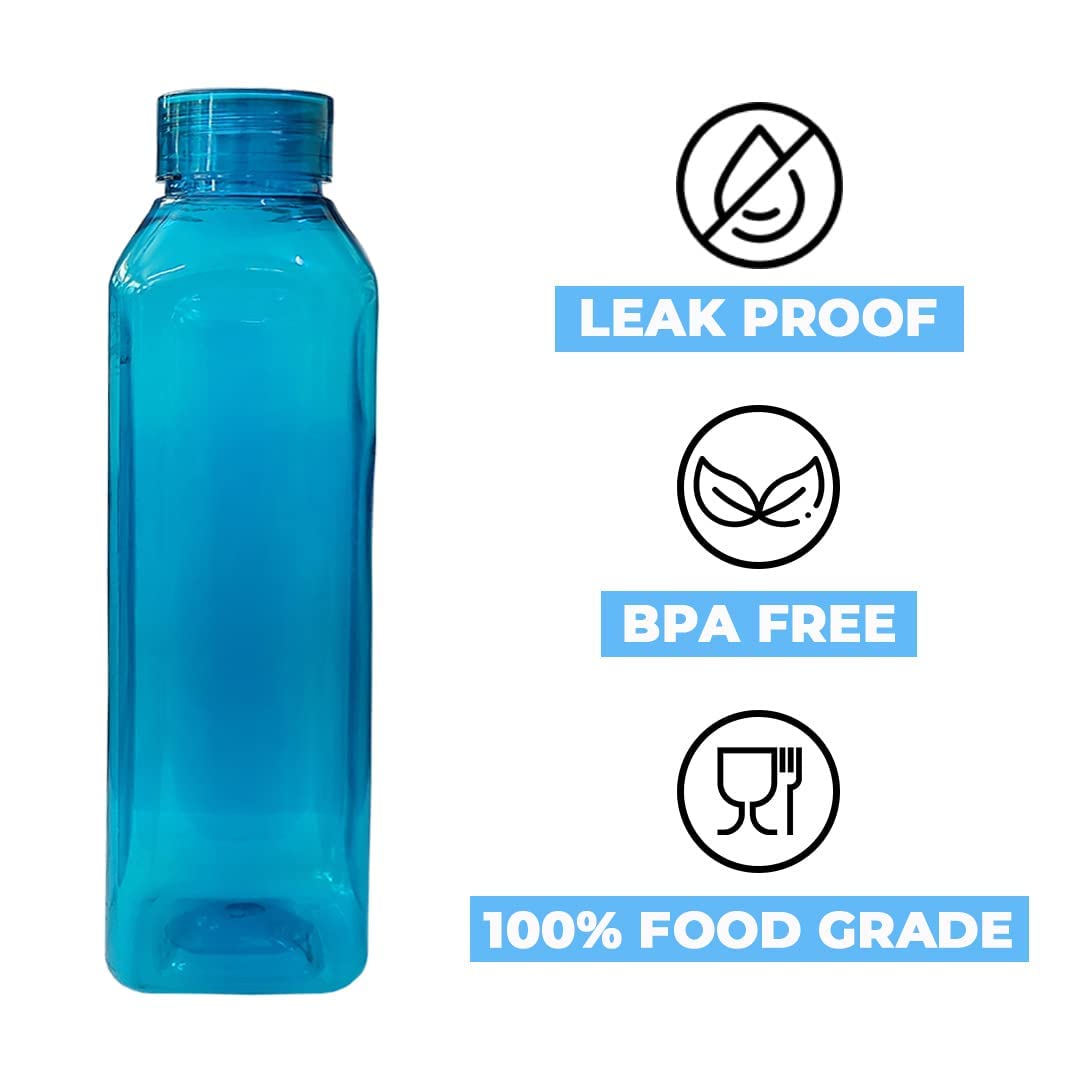Kuber Industries Mat for Refrigerator + Plastic Water Bottle 1 Liter | Fridge Mat (Set of 6) | Water Bottle for Fridge (Set of 6) - view 4