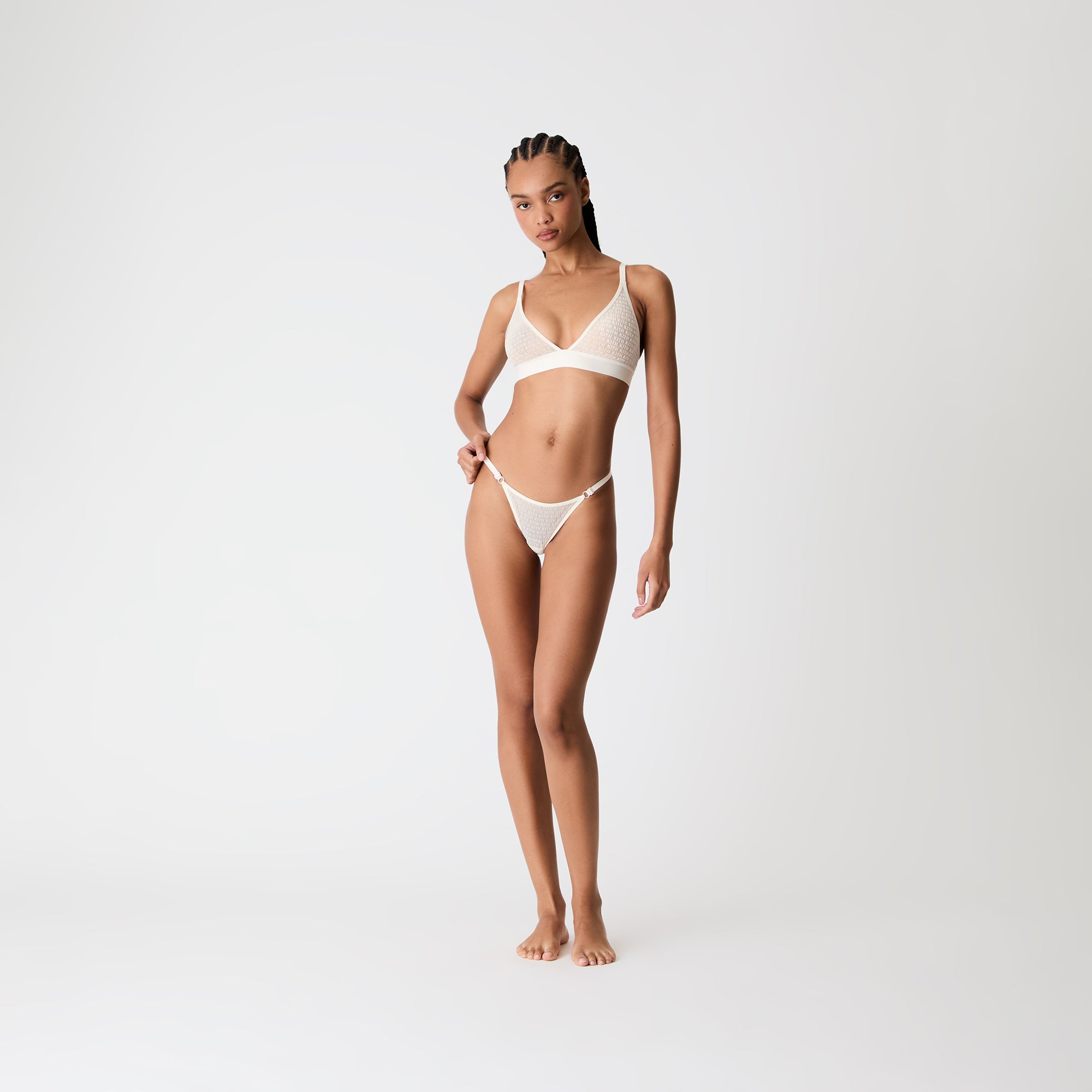 Kith Women Mesh Adjustable Thong - Muslin - view 2