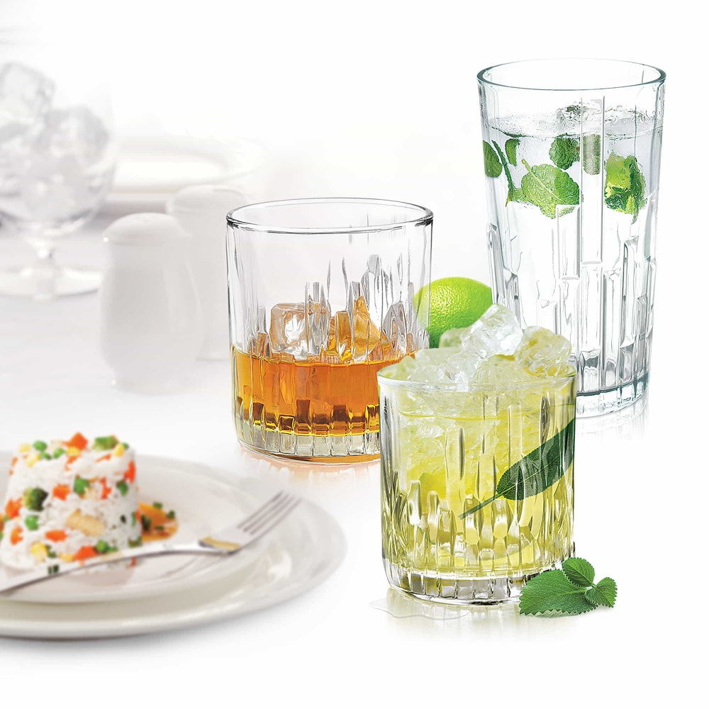 Steps Water Glass Tumbler (Treo by Milton) – Transparent