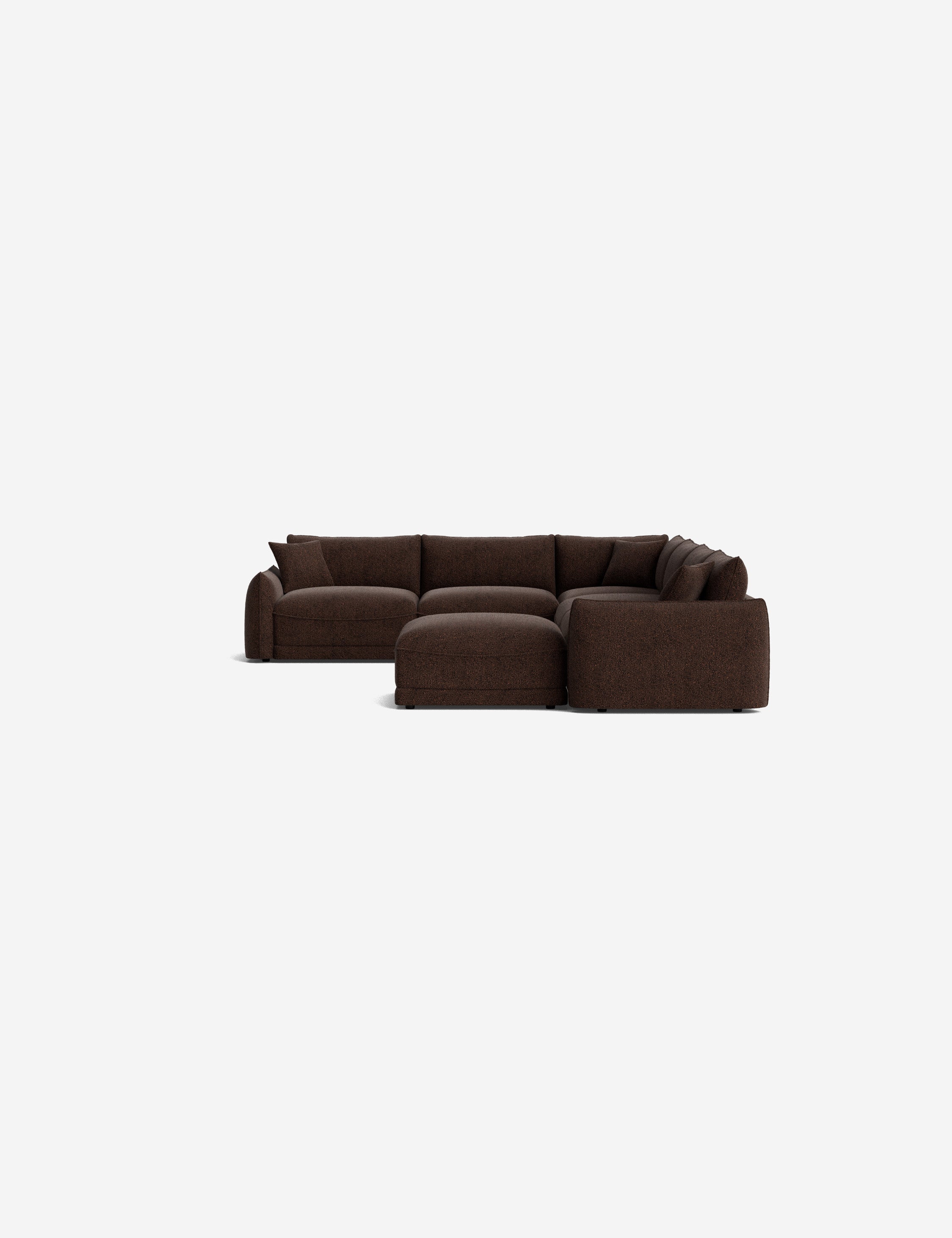 Lulu and Georgia Balmer Modular Corner Sectional Sofa With Ottoman - view 77
