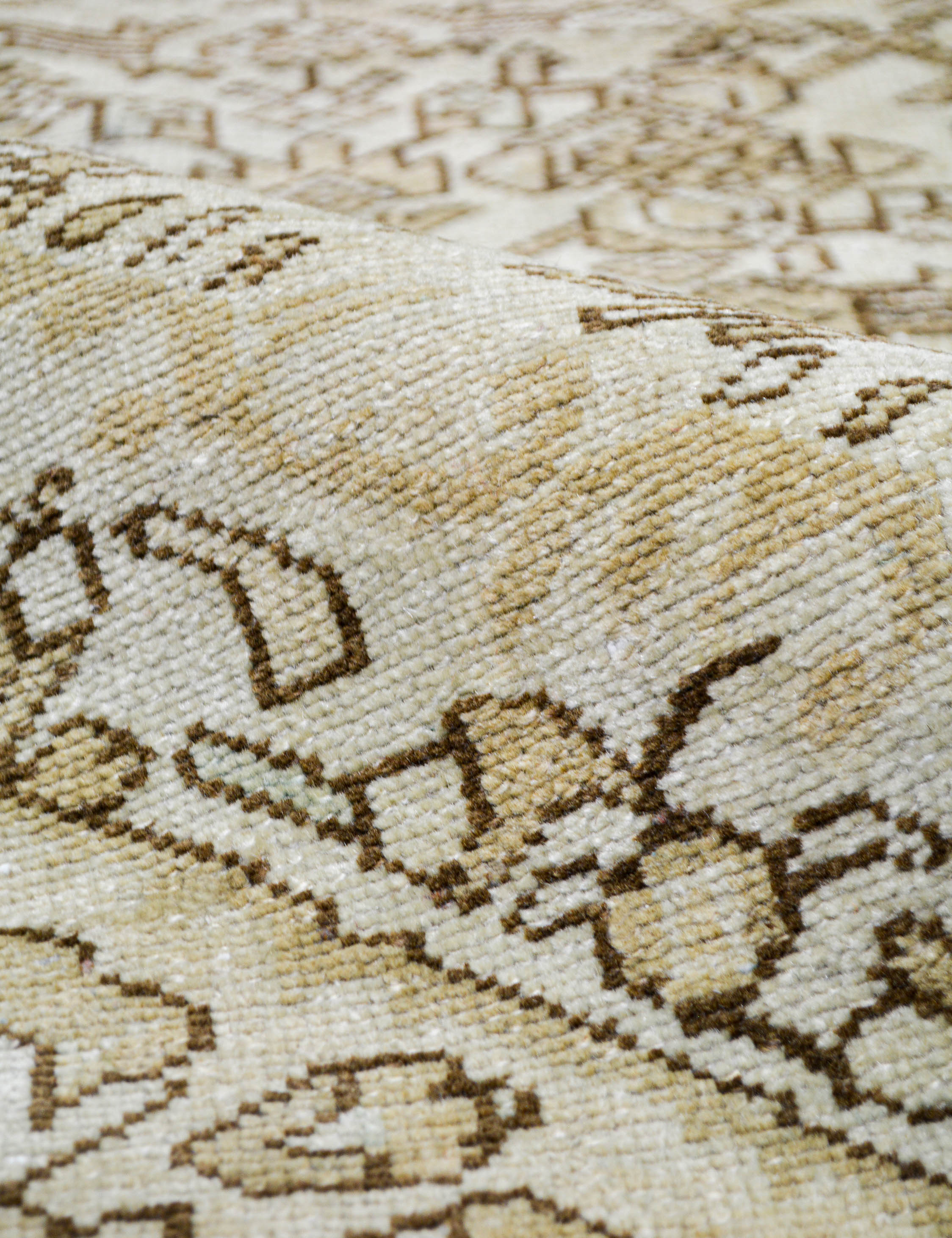 Lulu and Georgia Vintage Turkish Hand-Knotted Wool Runner Rug No. 293, 3' X 10' - view 2