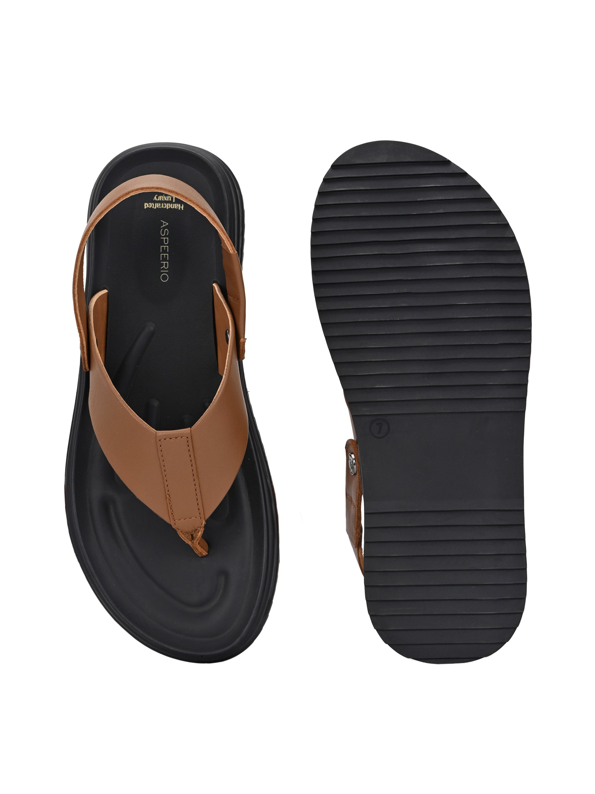 Egoss Shoes Comet Leather Sandals by Aspeerio - view 5